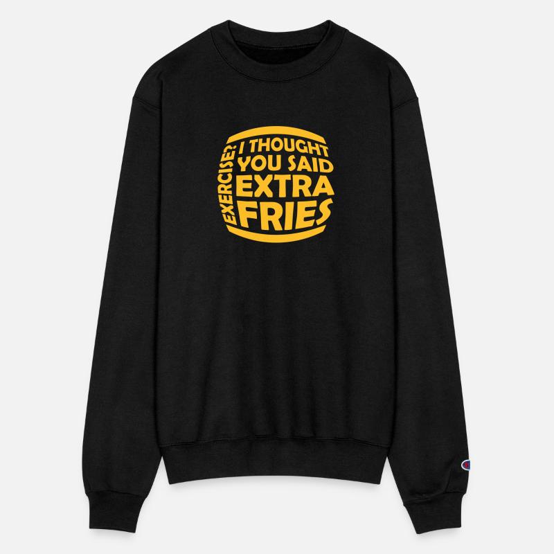 Exercise Extra Fries Quote