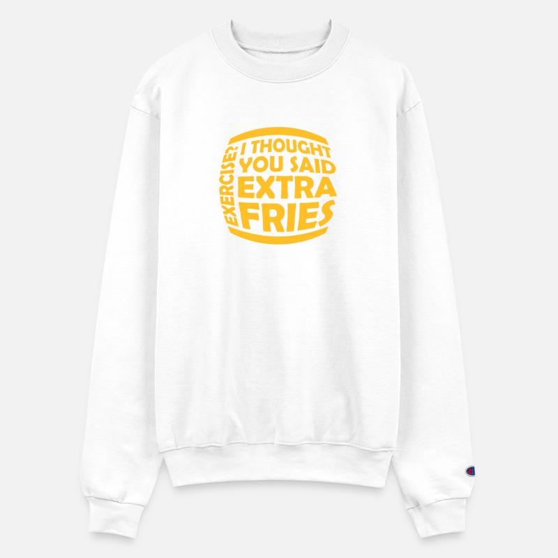 Exercise Extra Fries Quote