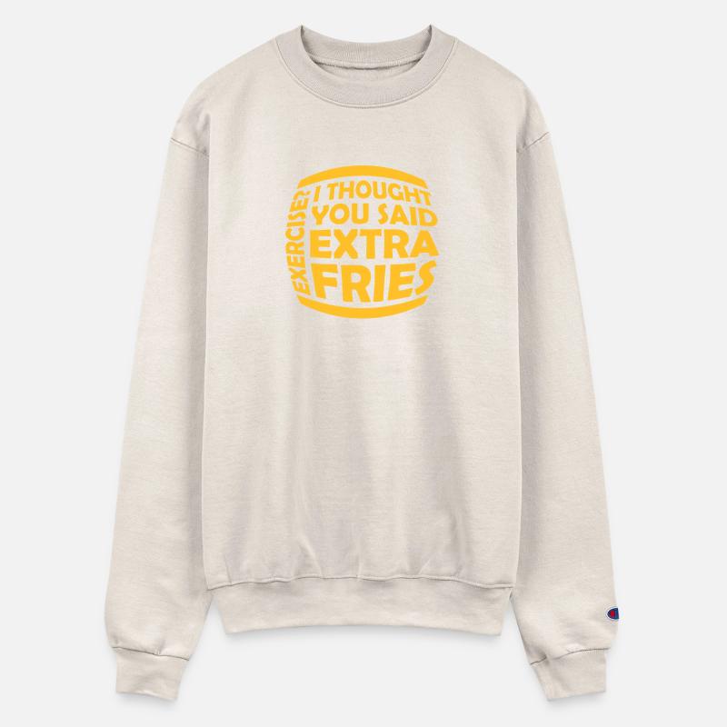 Exercise Extra Fries Quote