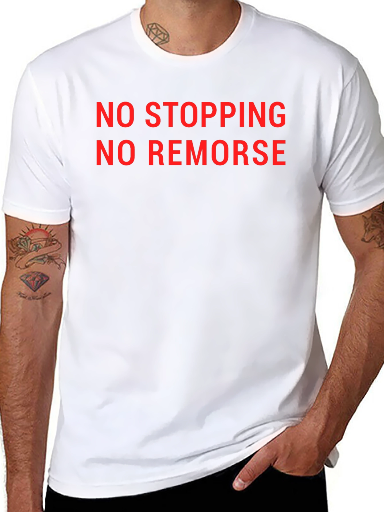 No Stopping No Remorse Graphic Tee - Black