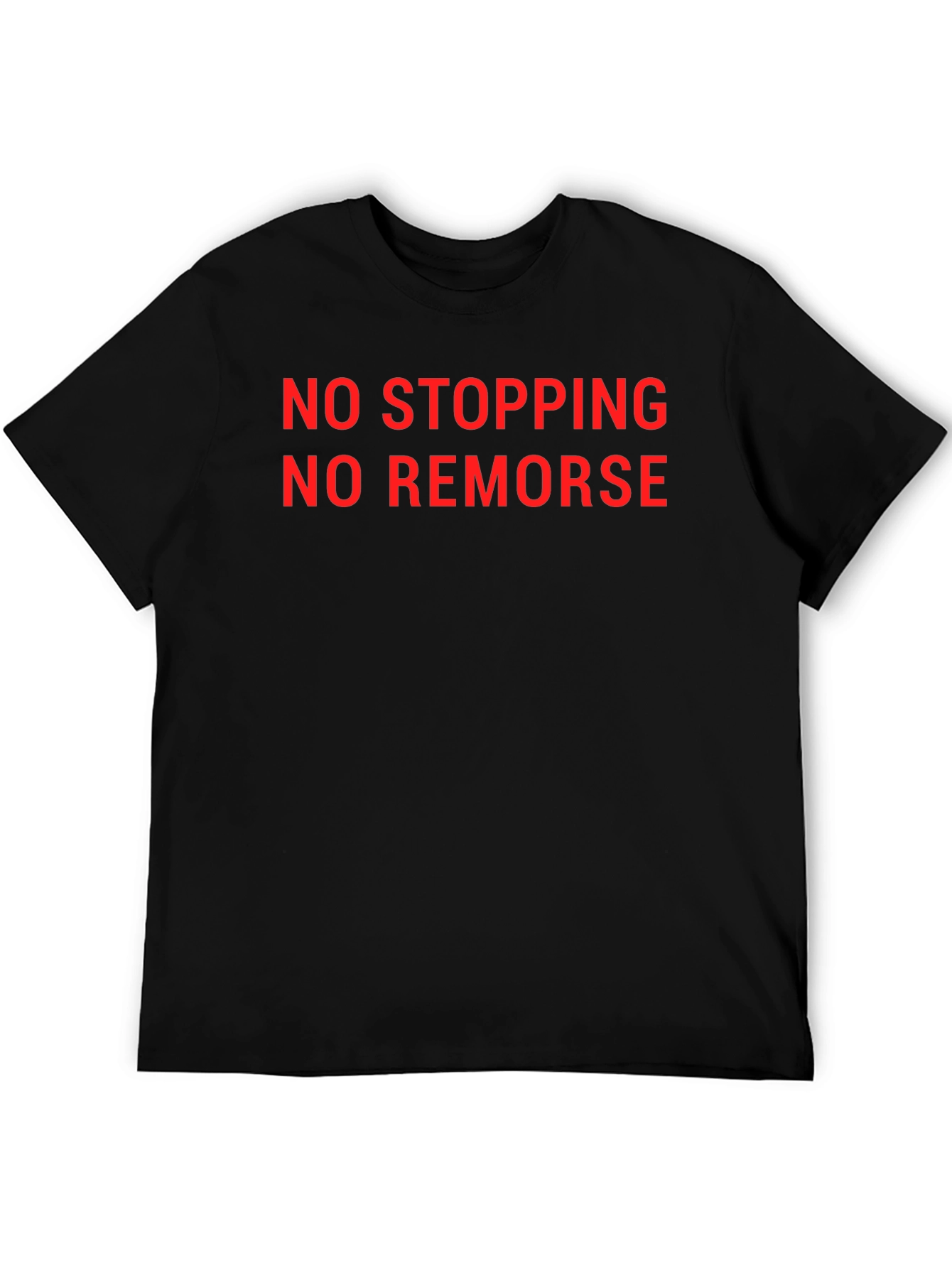 No Stopping No Remorse Graphic Tee - Black