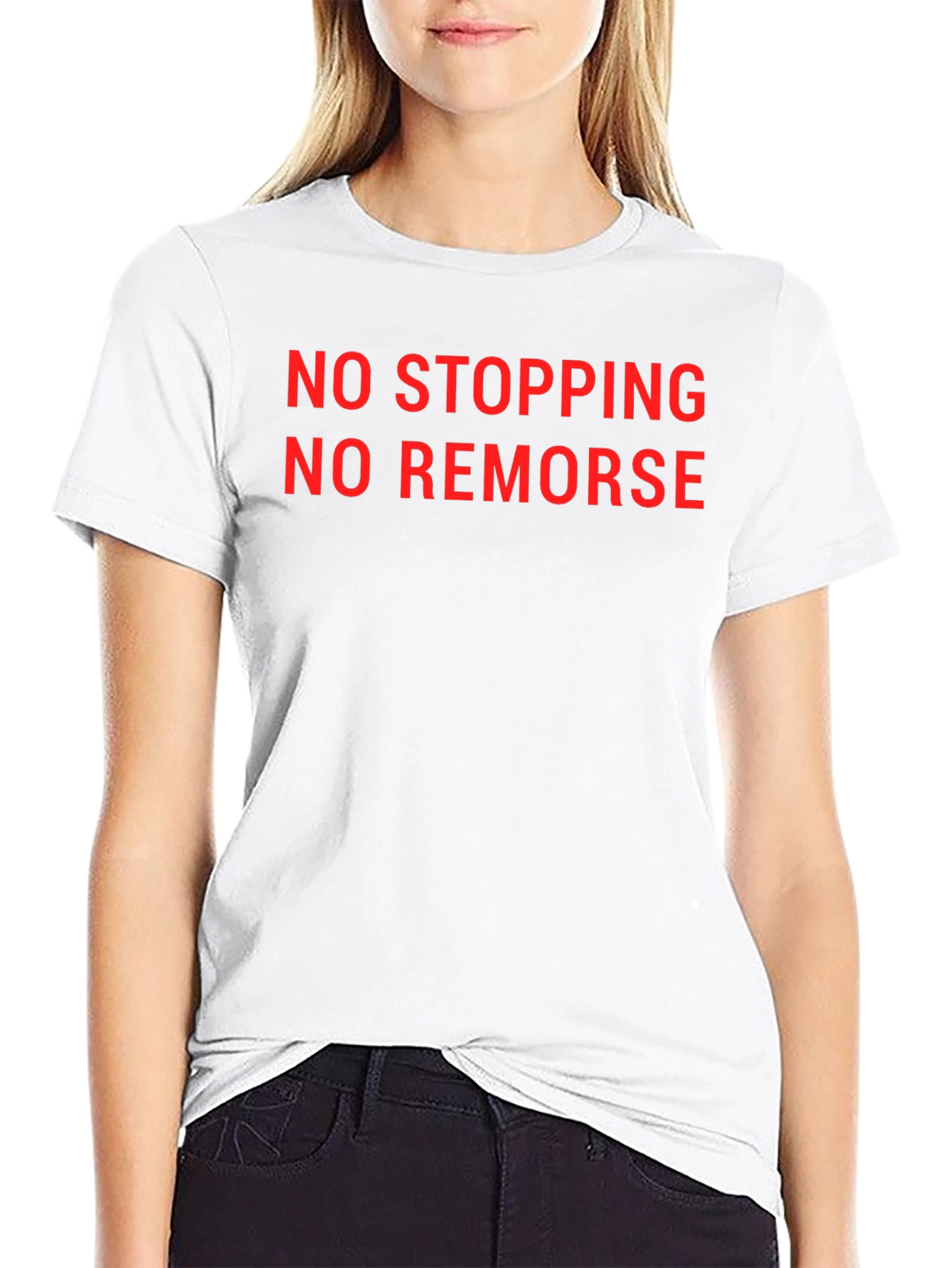No Stopping No Remorse Graphic Tee - Black