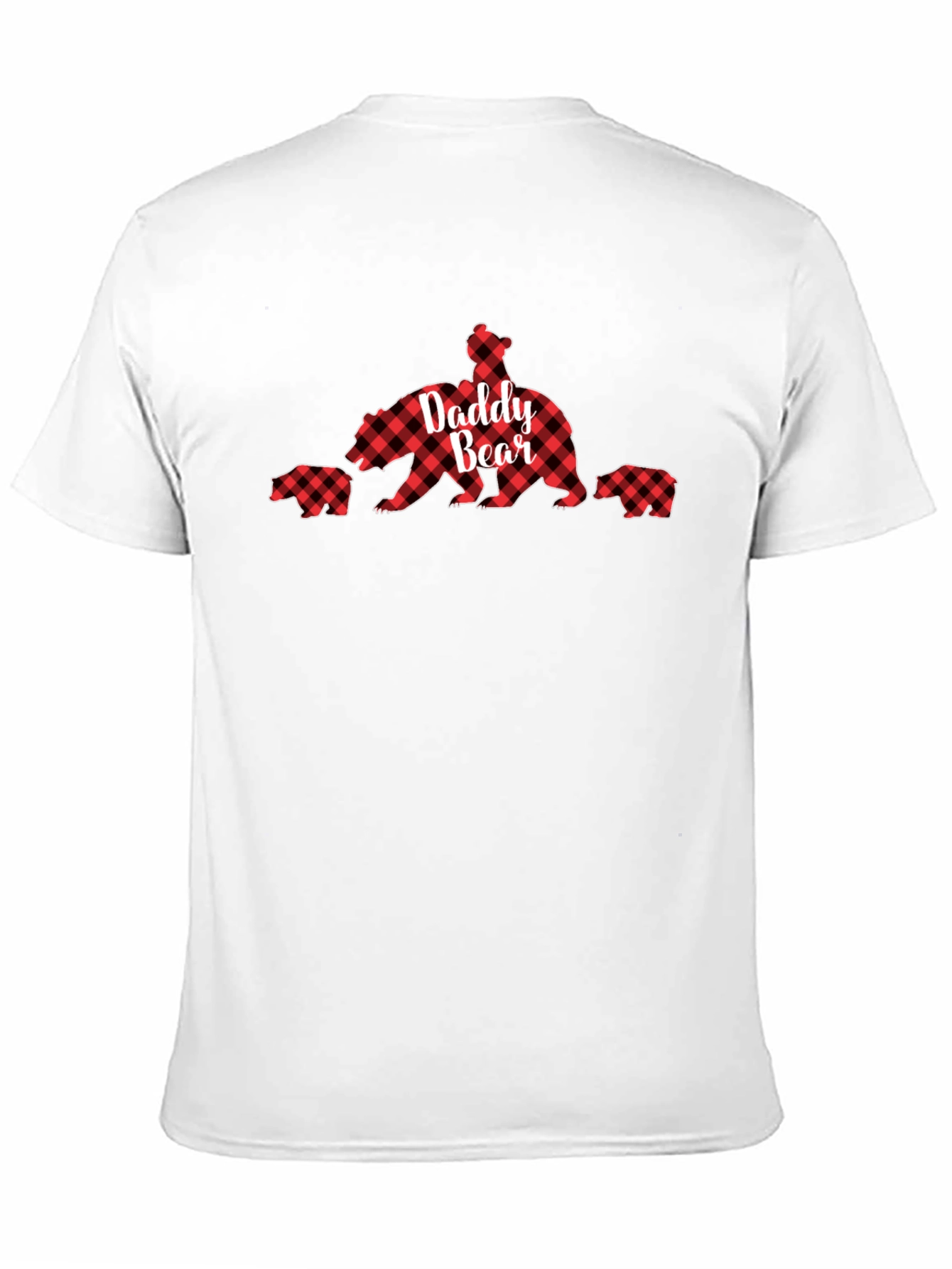 Daddy Bear Plaid T-Shirt - Family Matching Apparel
