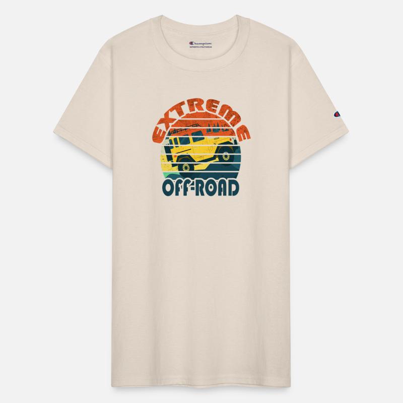 Extreme Jeep Off-Road Retro Vintage Cartoon