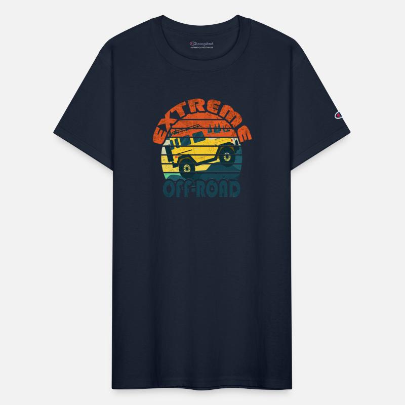 Extreme Jeep Off-Road Retro Vintage Cartoon