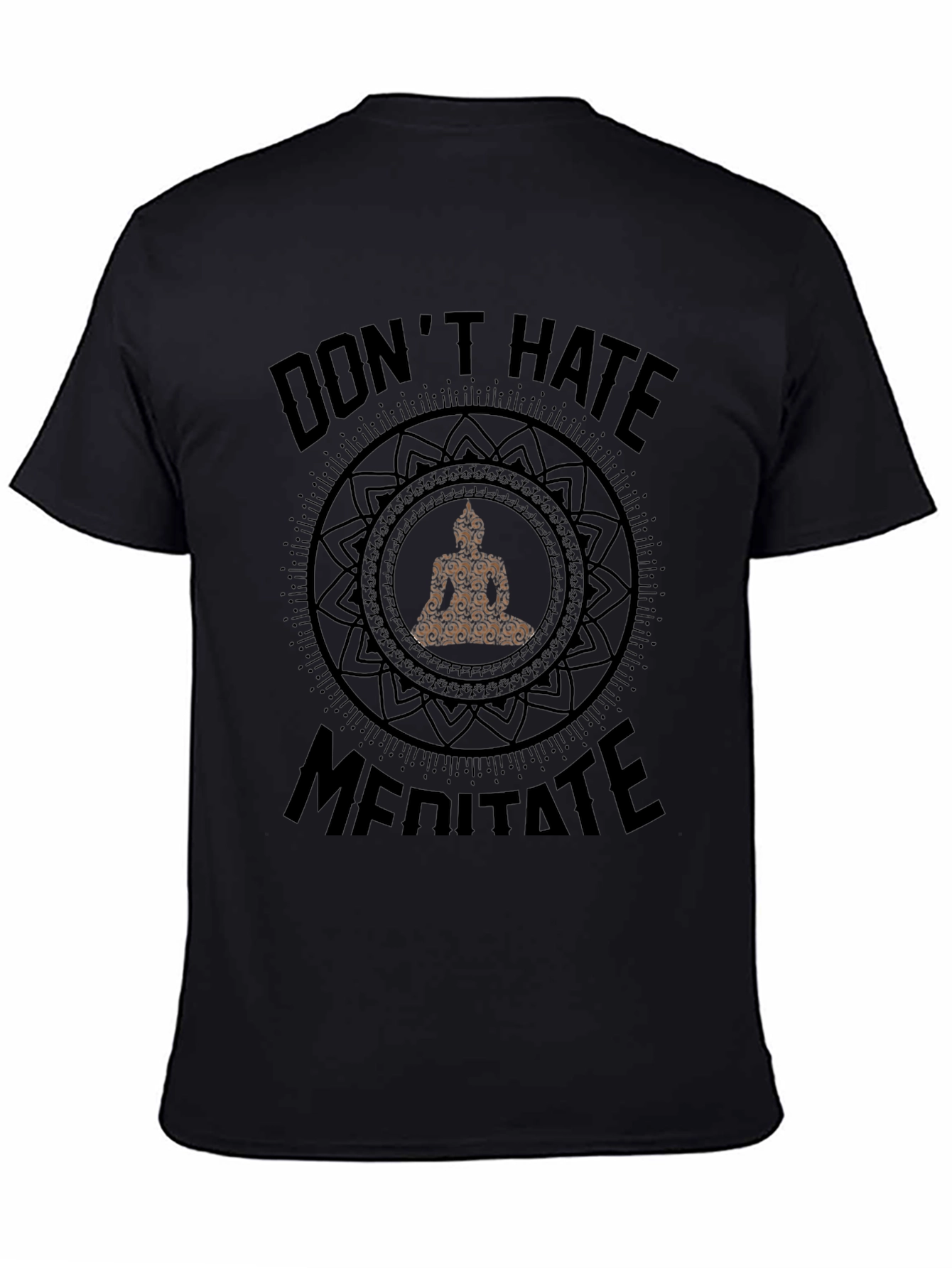 Dont Hate Meditate Mandala T-Shirt