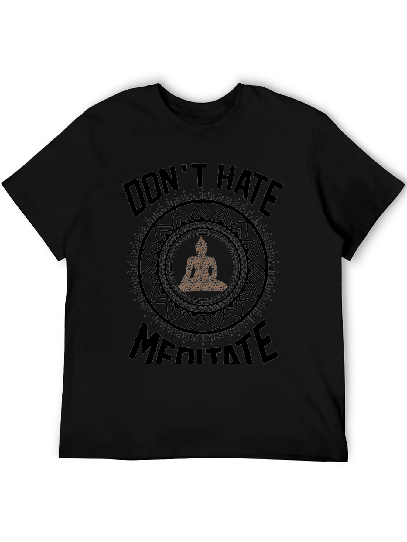 Dont Hate Meditate Mandala T-Shirt