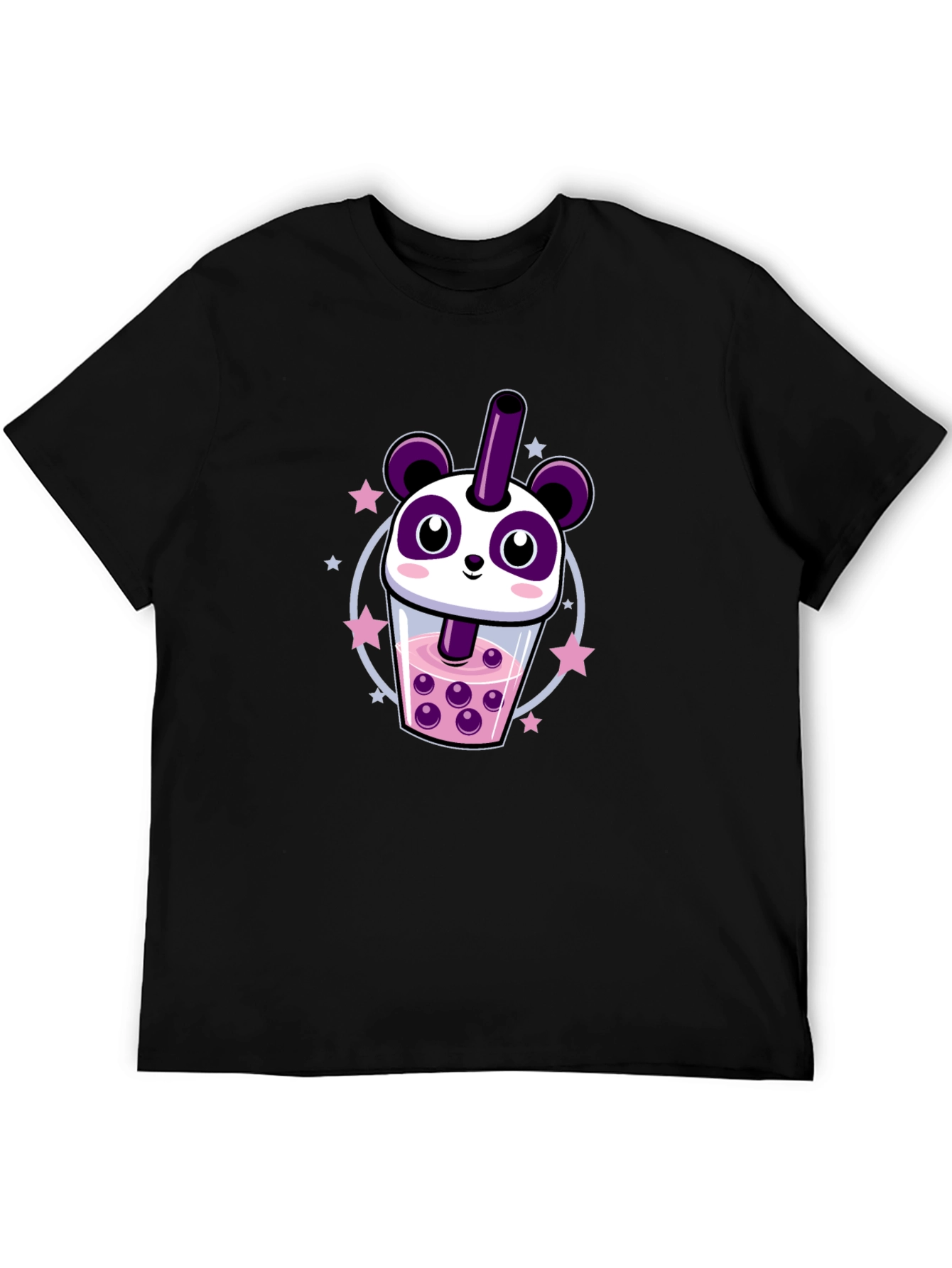 Kawaii Panda Bubble Tea Graphic Tee
