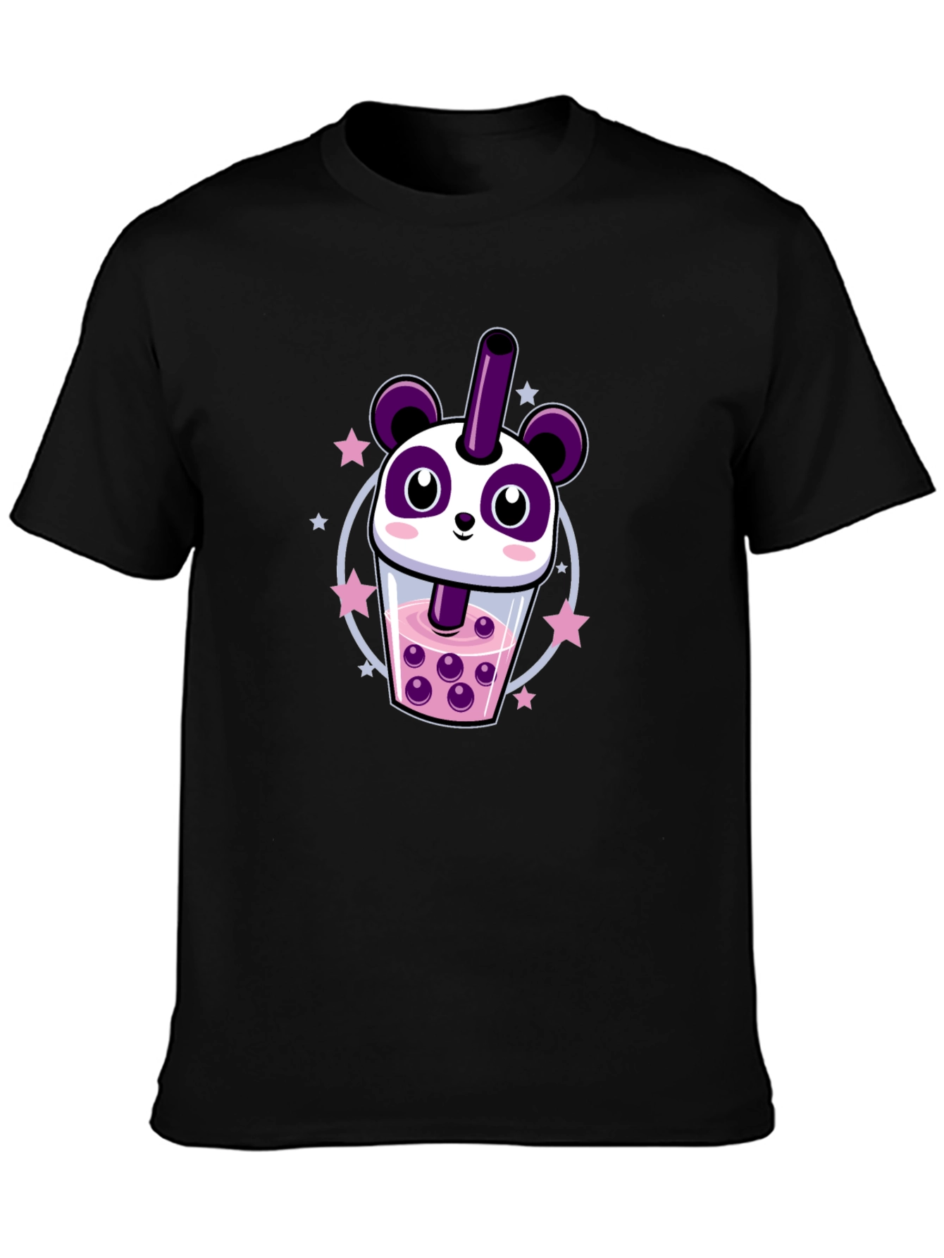 Kawaii Panda Bubble Tea Graphic Tee