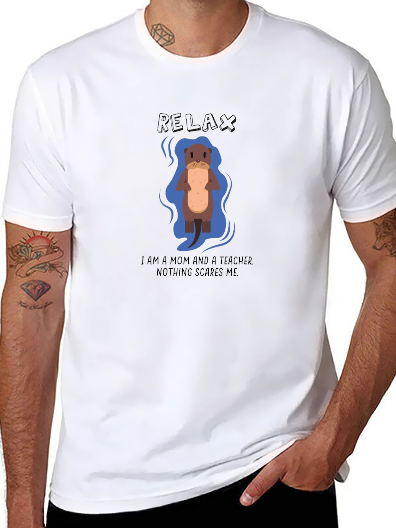 Mom Teacher Otter Graphic Tee