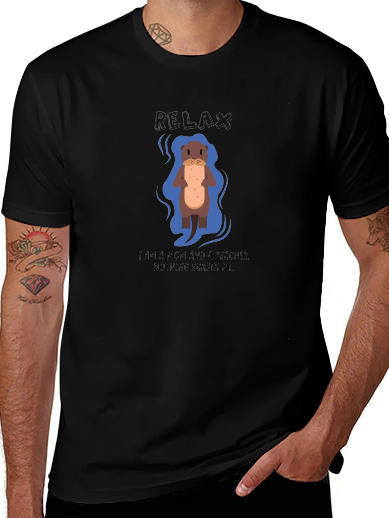 Mom Teacher Otter Graphic Tee