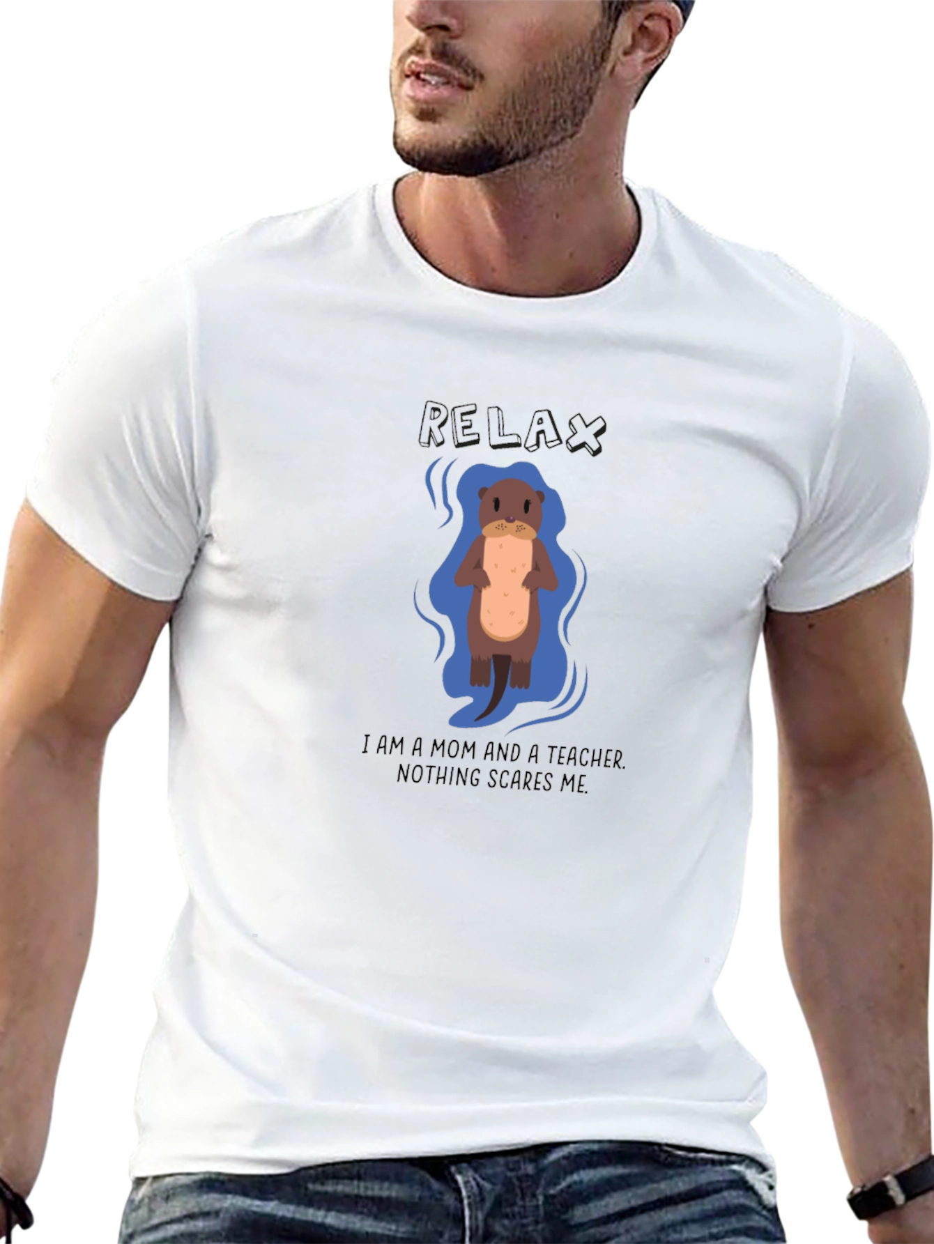 Mom Teacher Otter Graphic Tee