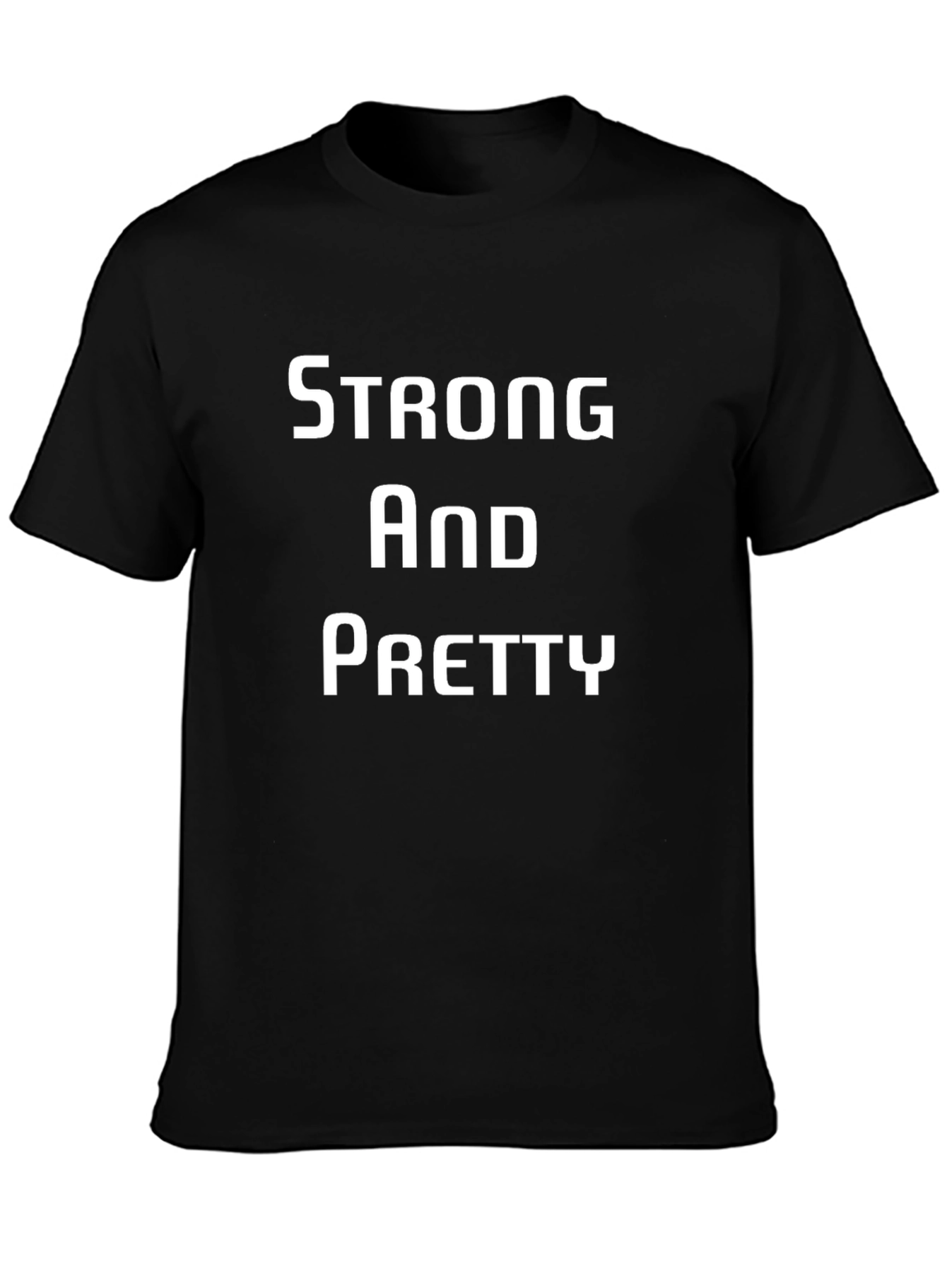 Strong and Pretty Black Graphic Tee