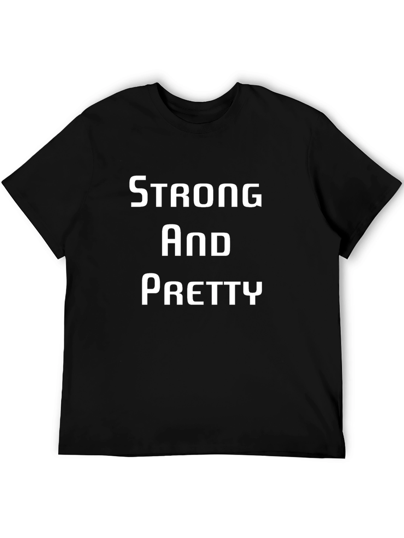 Strong and Pretty Black Graphic Tee