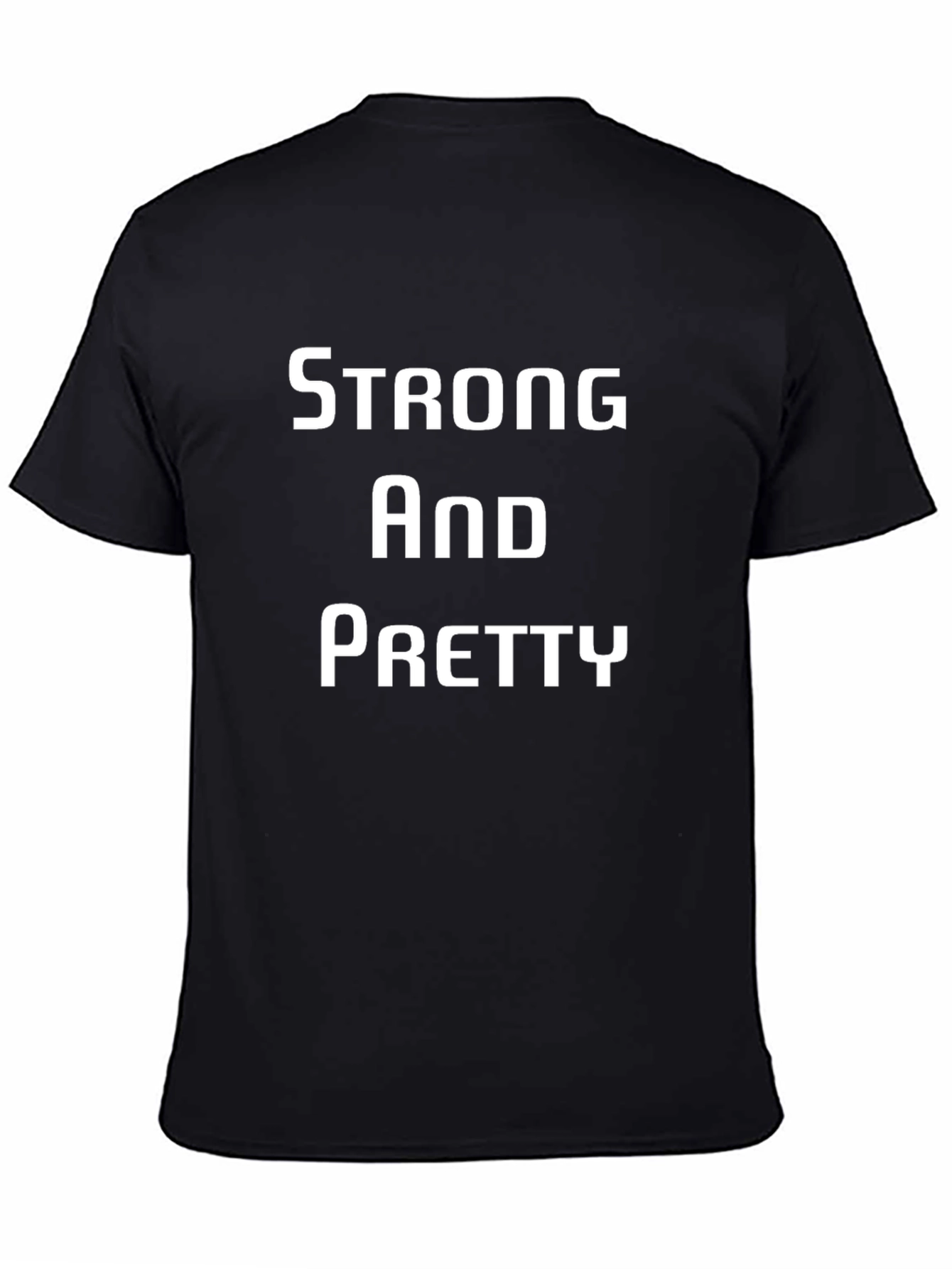 Strong and Pretty Black Graphic Tee