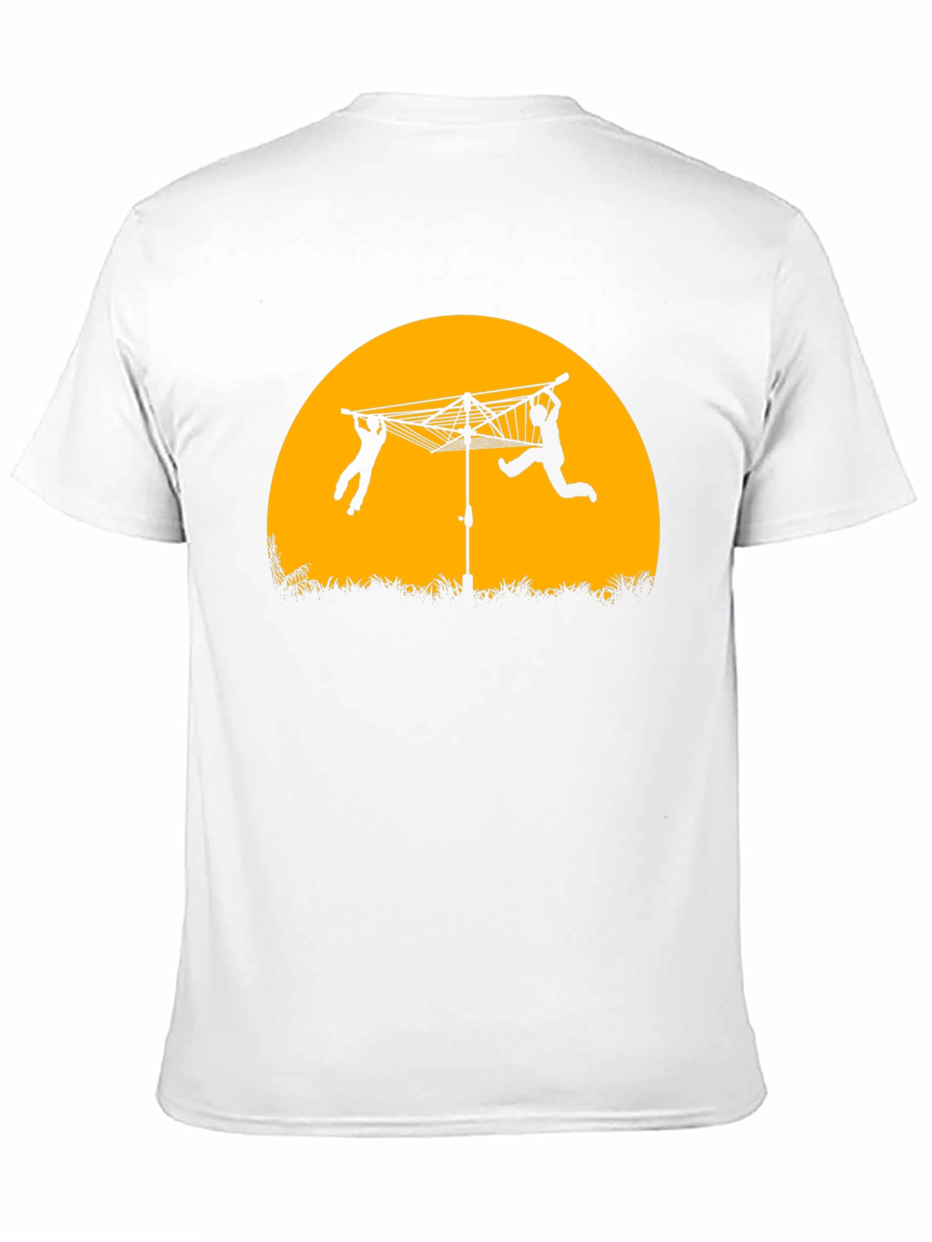 Laundry Day T-Shirt - Clothesline Sillhouette Tee