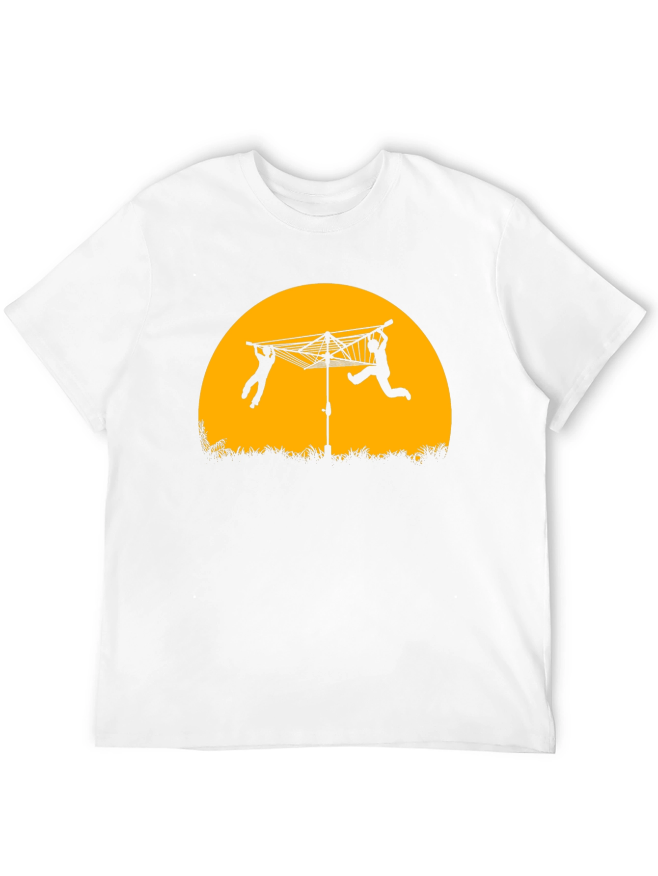Laundry Day T-Shirt - Clothesline Sillhouette Tee