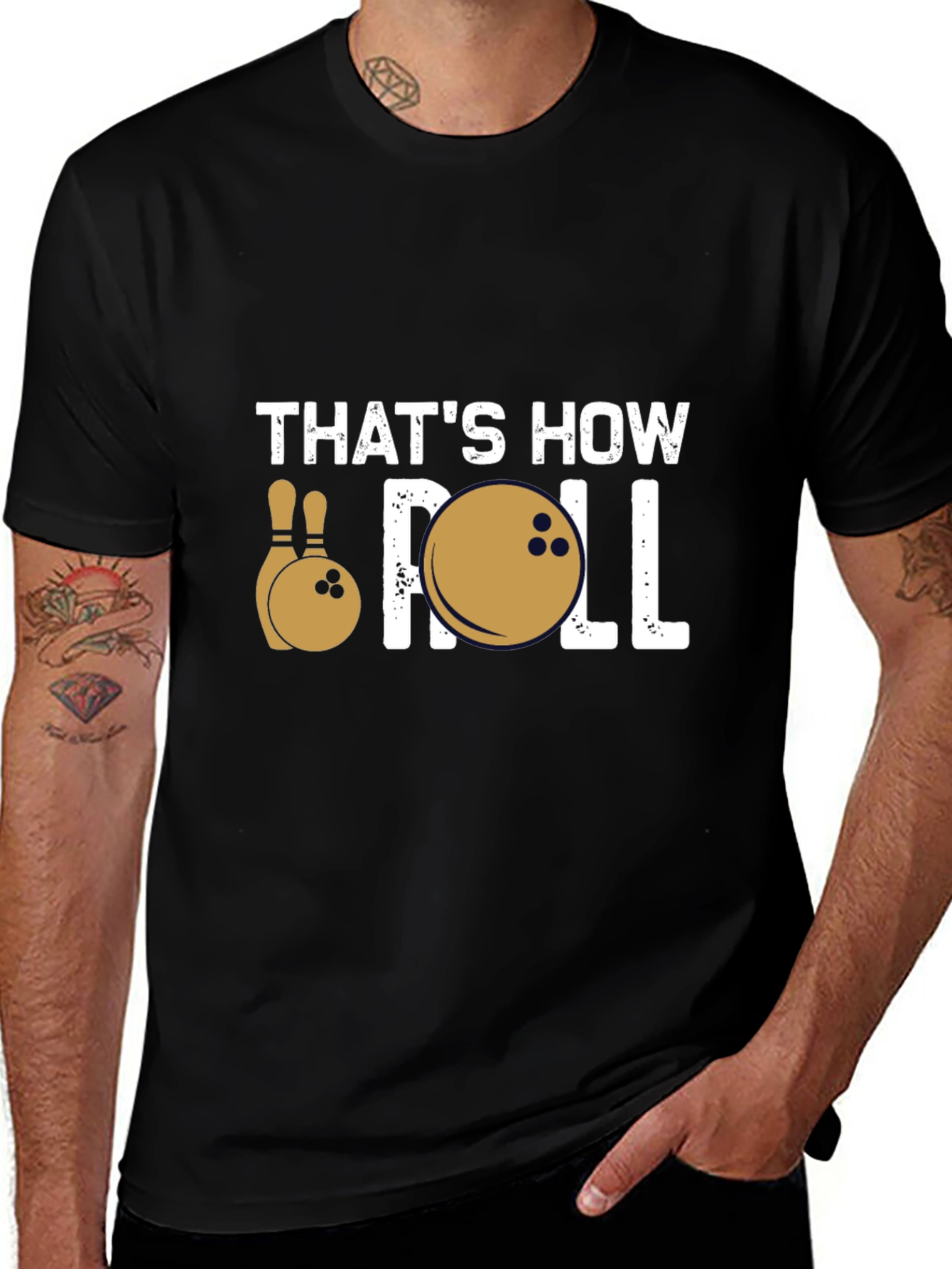 Thats How I Roll Bowling Graphic Tee