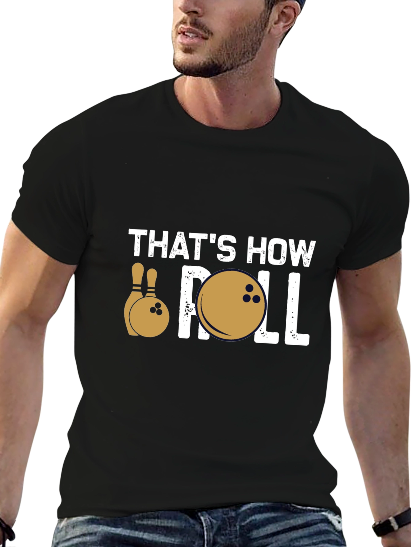Thats How I Roll Bowling Graphic Tee