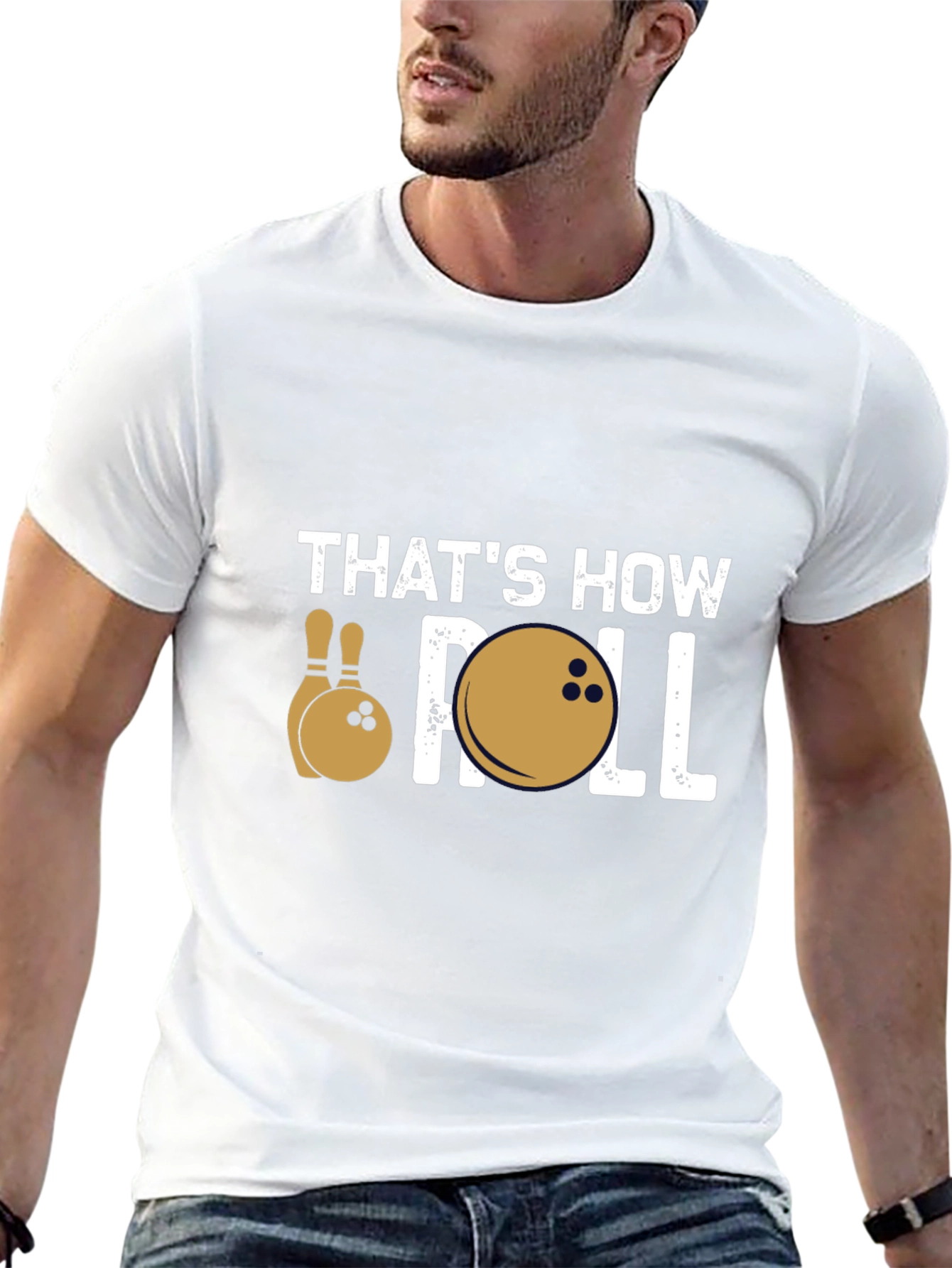 Thats How I Roll Bowling Graphic Tee