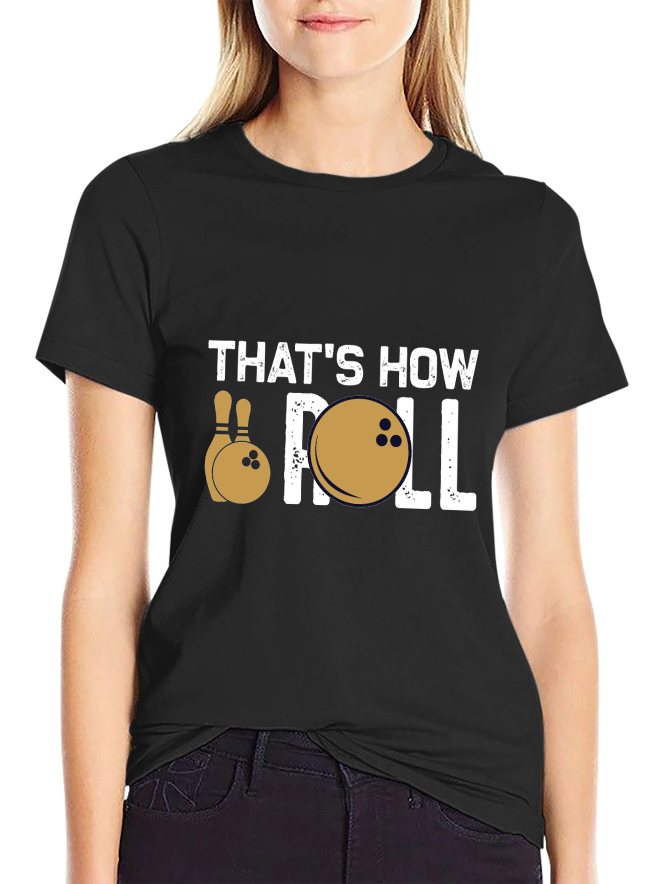 Thats How I Roll Bowling Graphic Tee