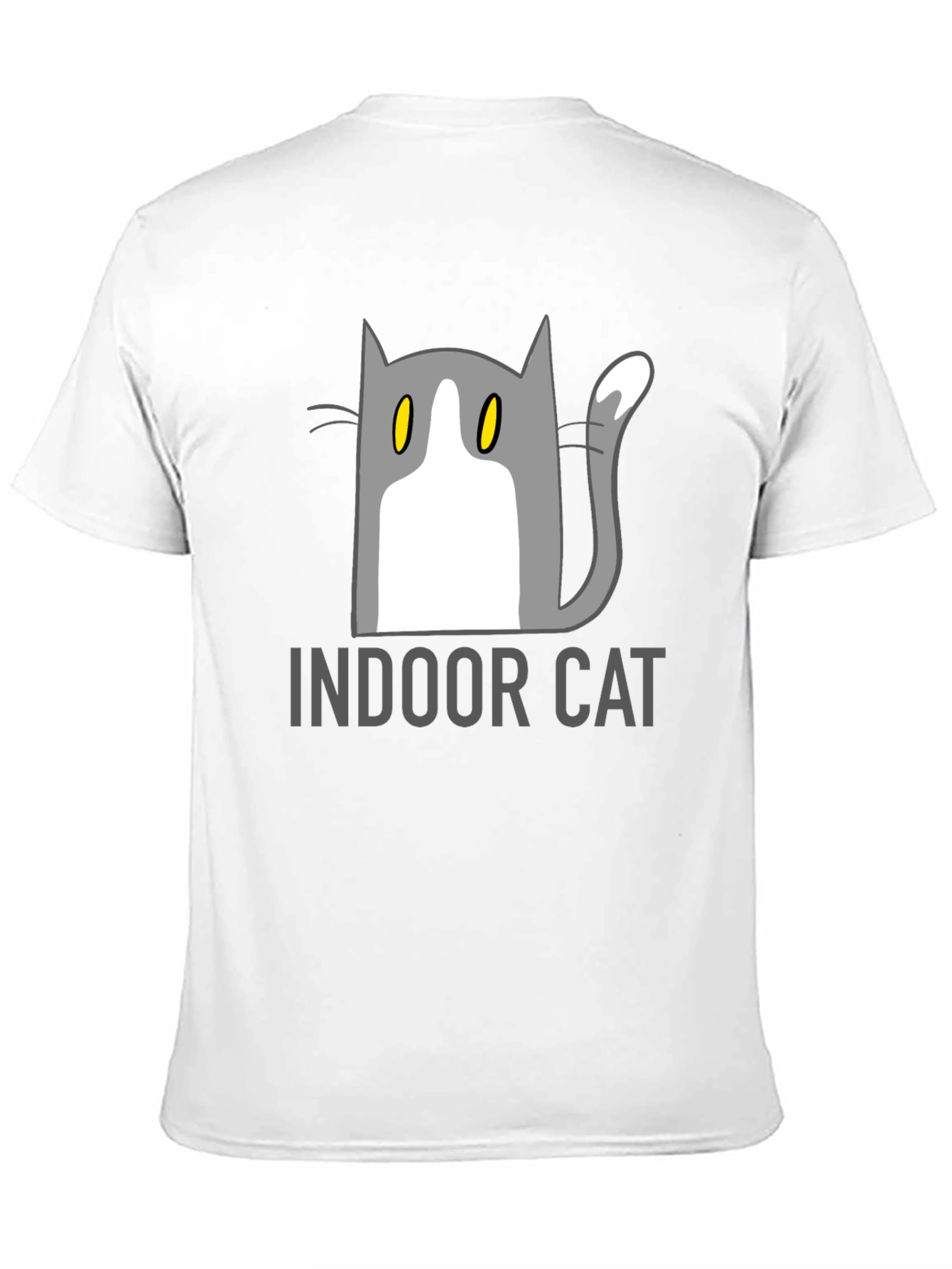 Indoor Cat Graphic T-Shirt - Unisex Black Tee