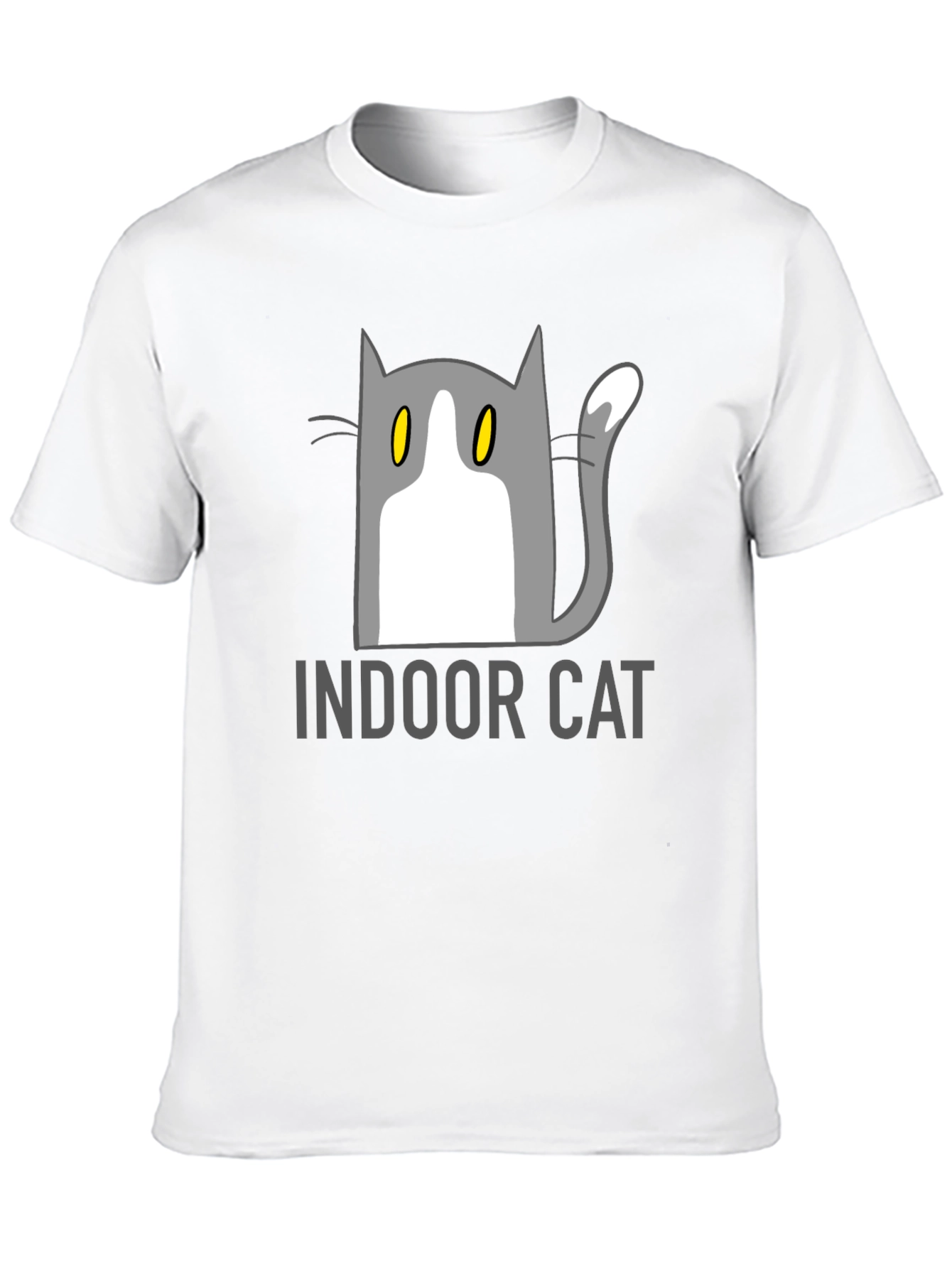 Indoor Cat Graphic T-Shirt - Unisex Black Tee