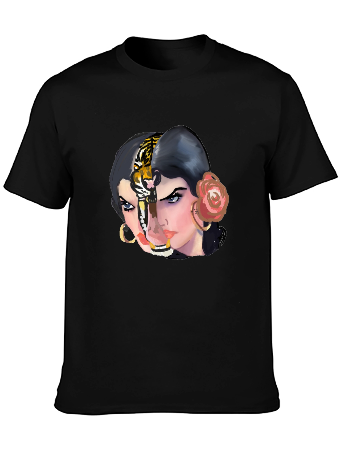 Tiger Woman Graphic Tee - Unique Unisex T-Shirt
