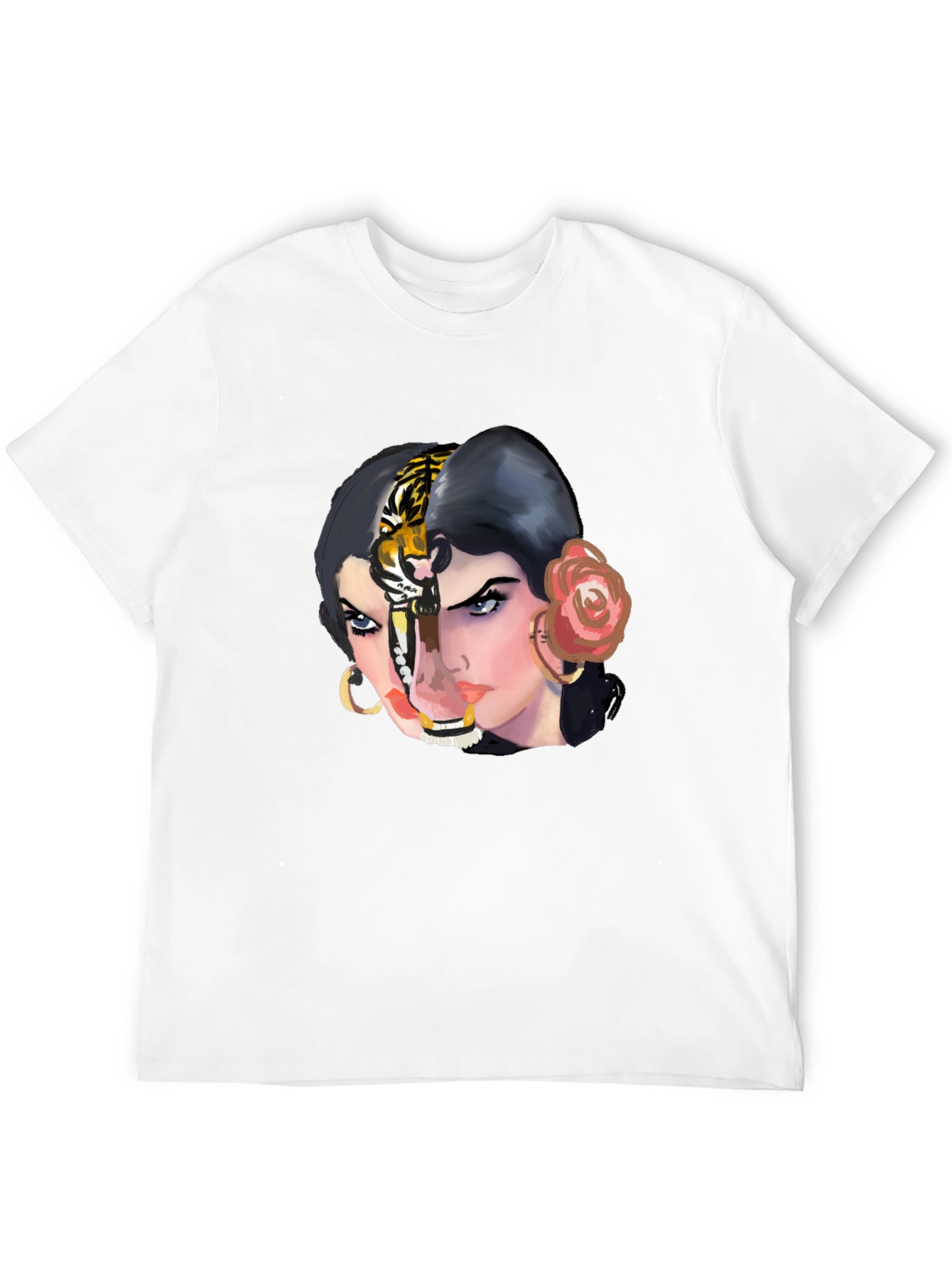 Tiger Woman Graphic Tee - Unique Unisex T-Shirt