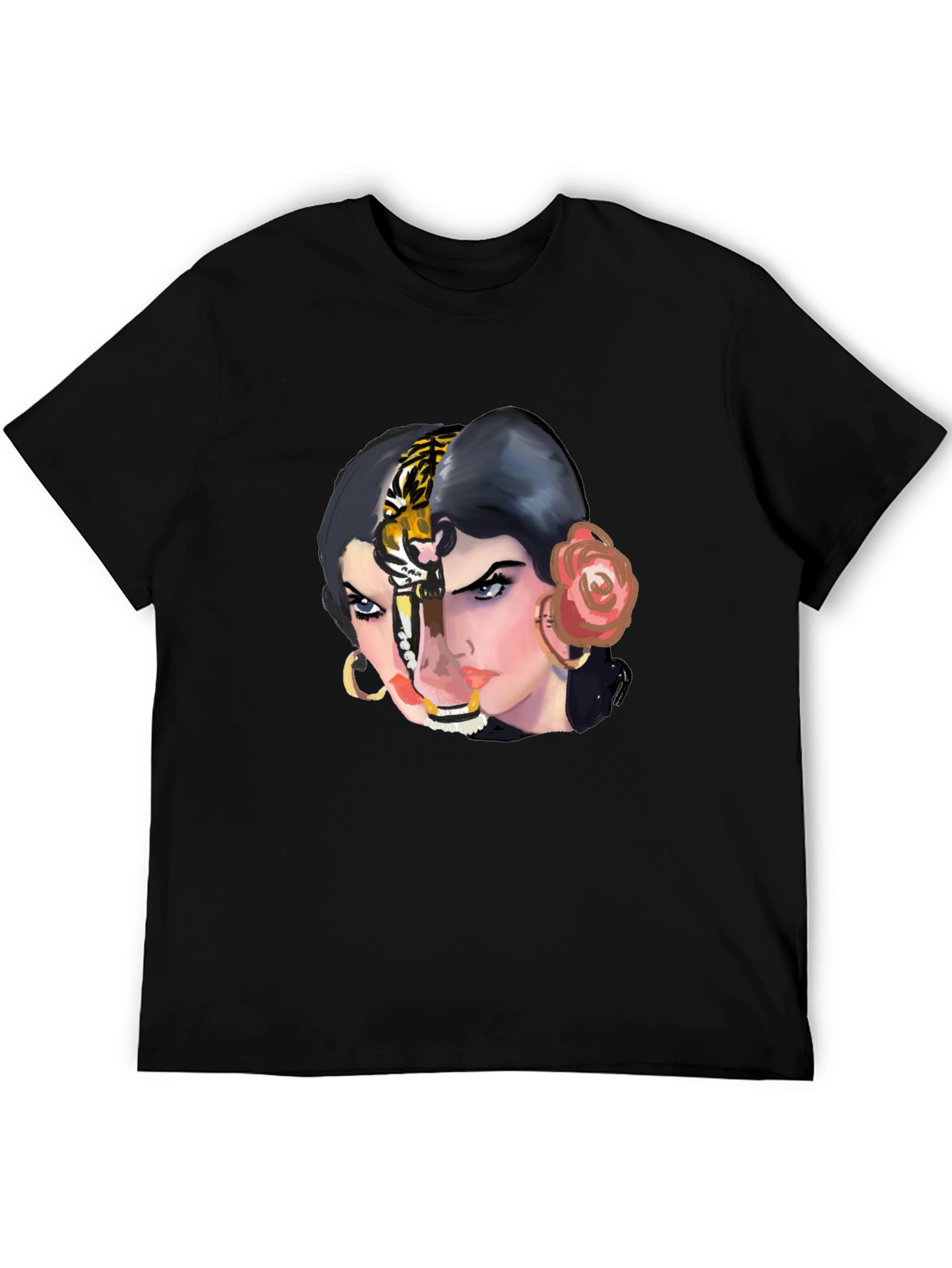 Tiger Woman Graphic Tee - Unique Unisex T-Shirt