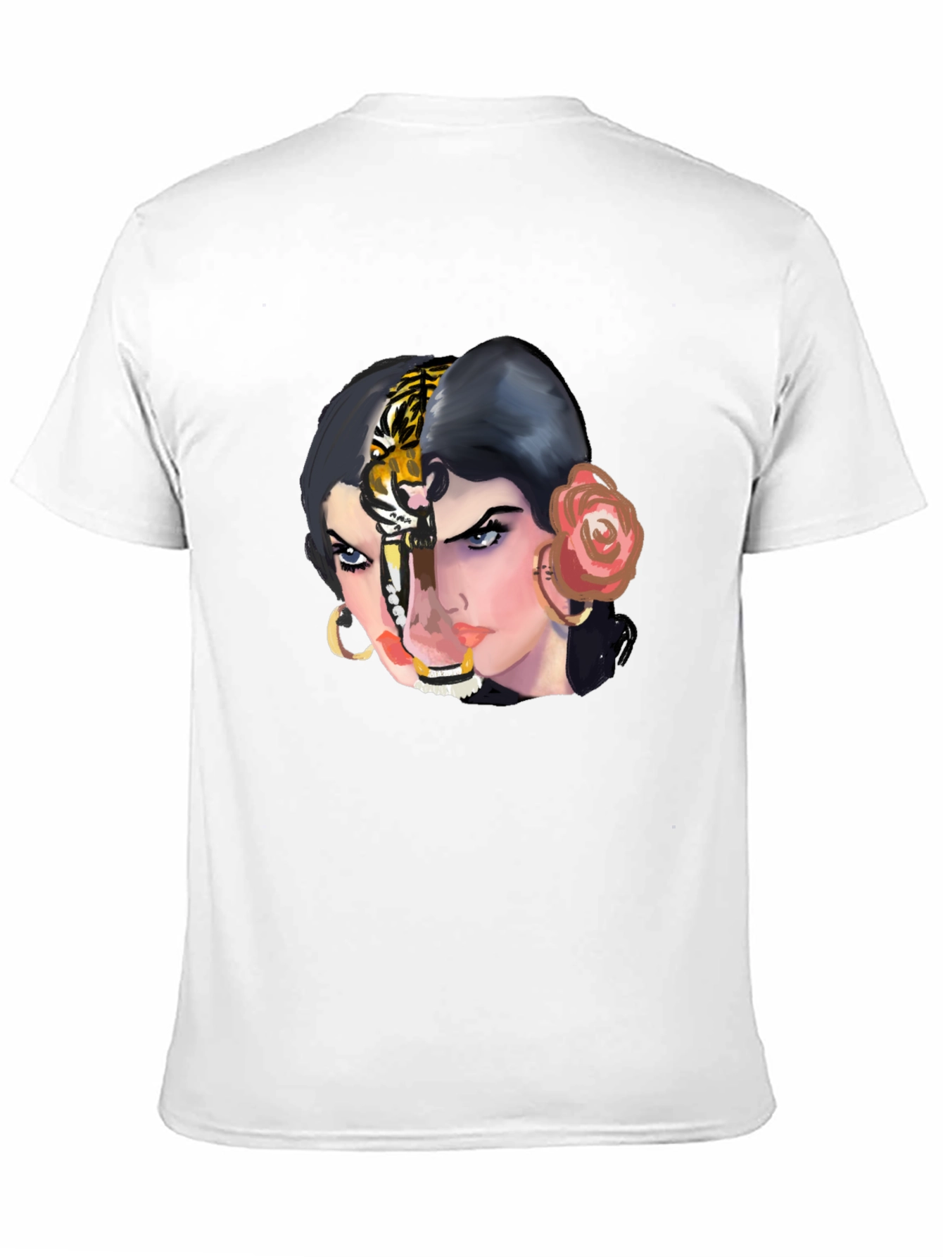 Tiger Woman Graphic Tee - Unique Unisex T-Shirt