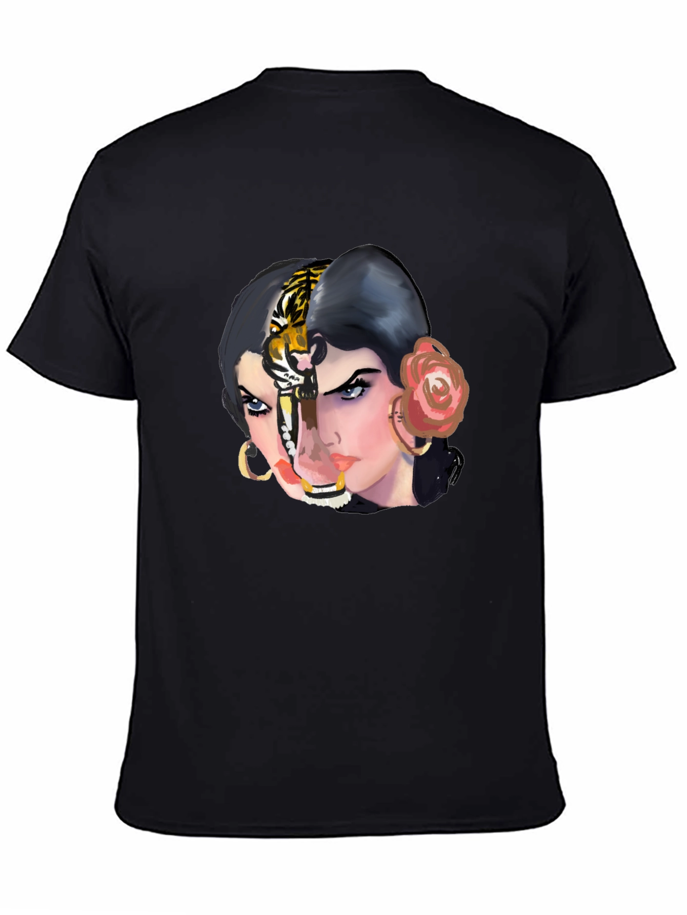Tiger Woman Graphic Tee - Unique Unisex T-Shirt