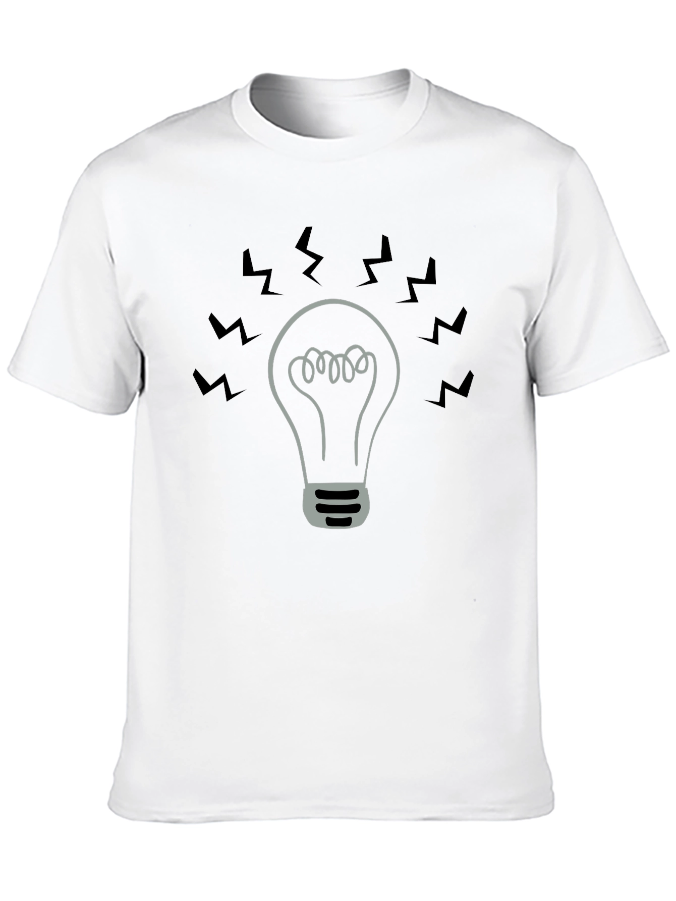 Bright Idea T-Shirt - Black Cotton Tee