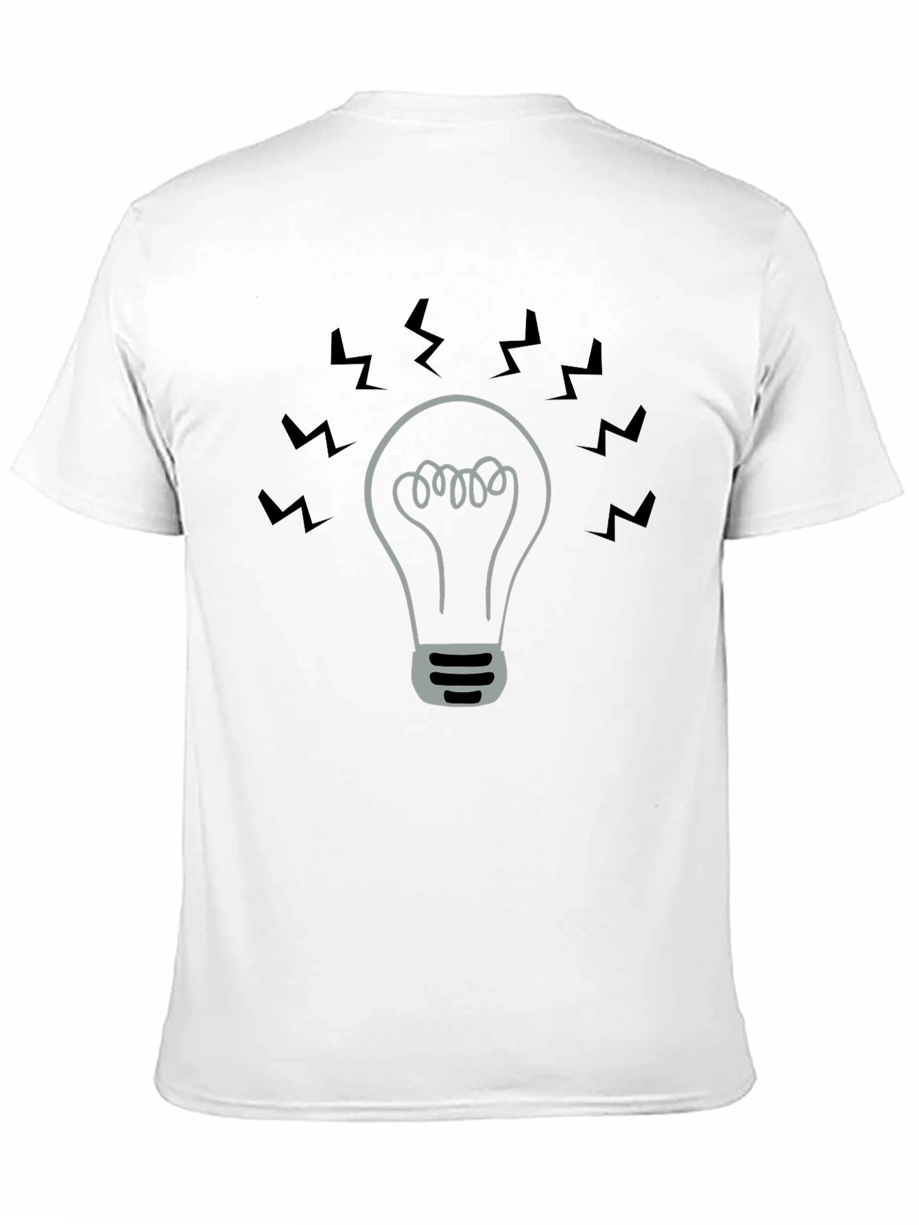 Bright Idea T-Shirt - Black Cotton Tee