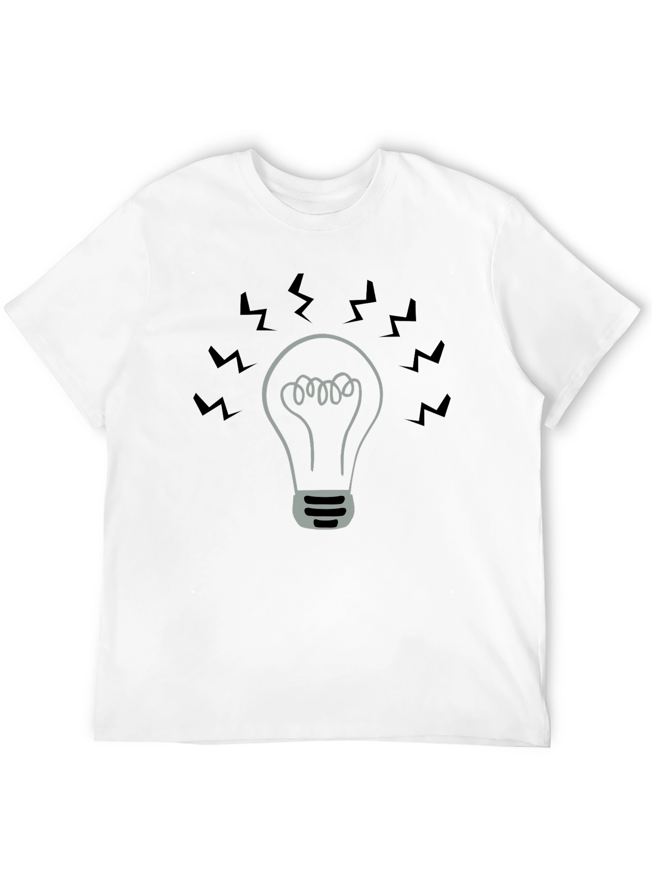 Bright Idea T-Shirt - Black Cotton Tee