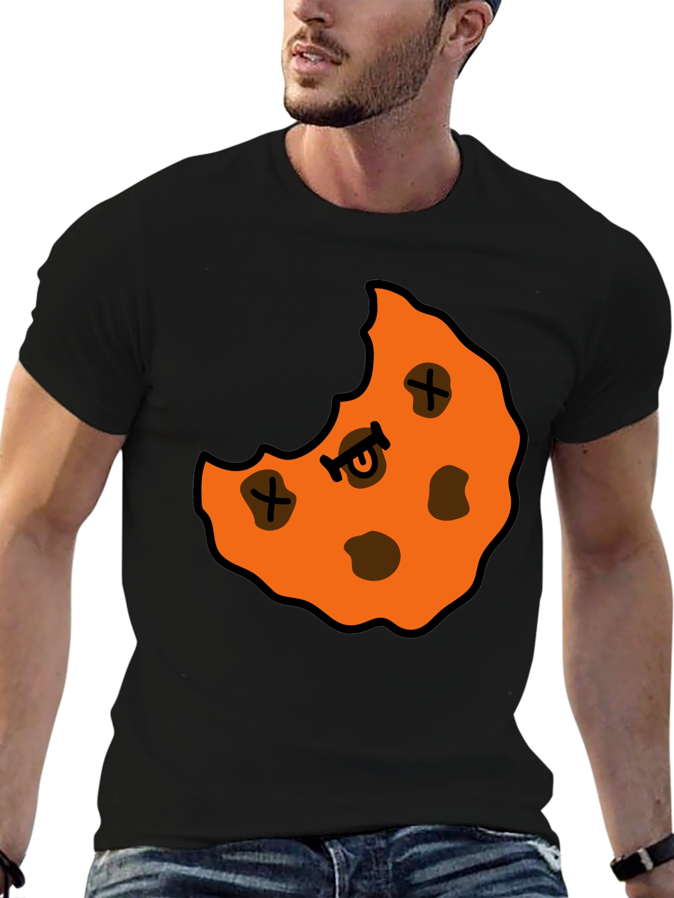 Cookie Monster Graphic Black T-Shirt