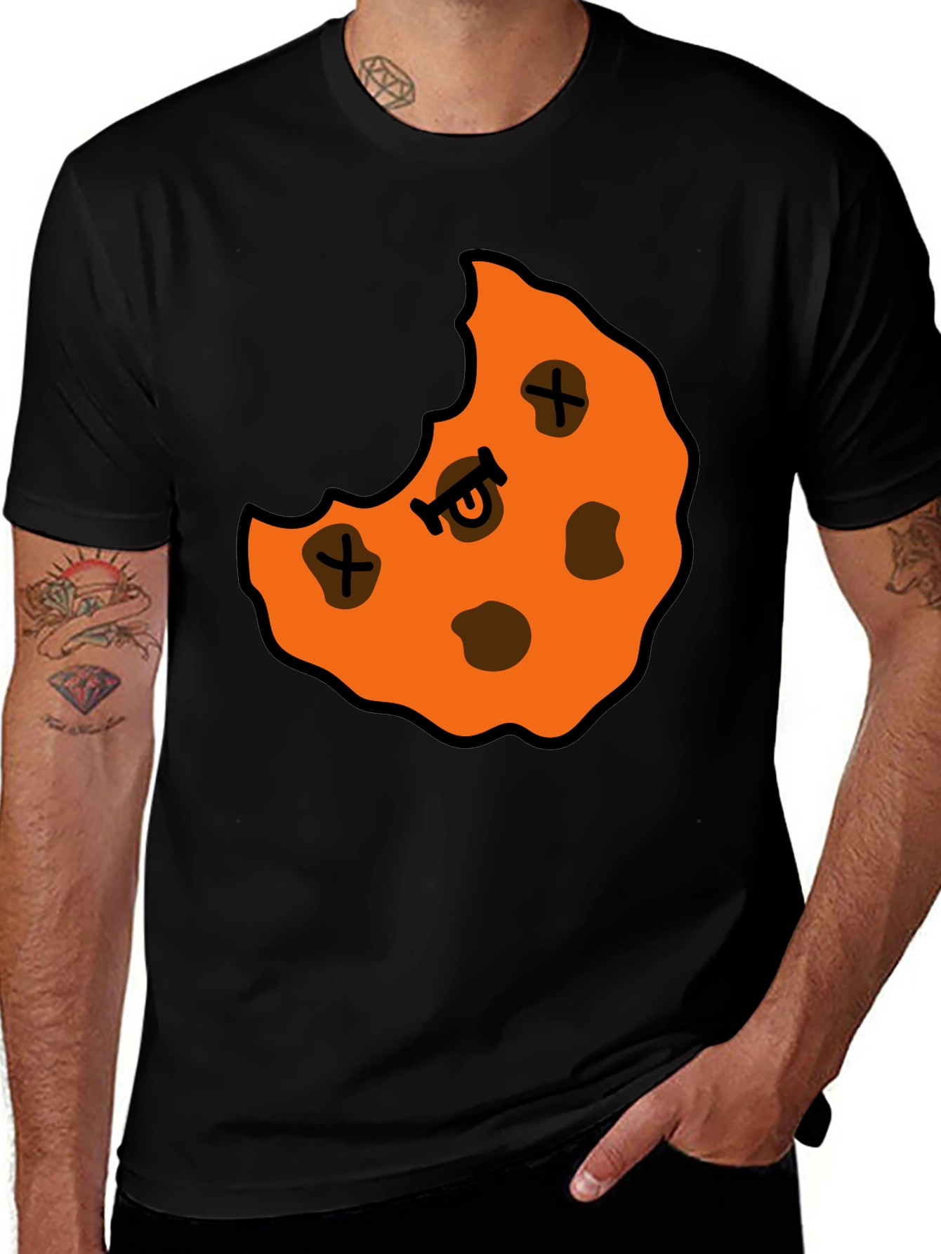 Cookie Monster Graphic Black T-Shirt