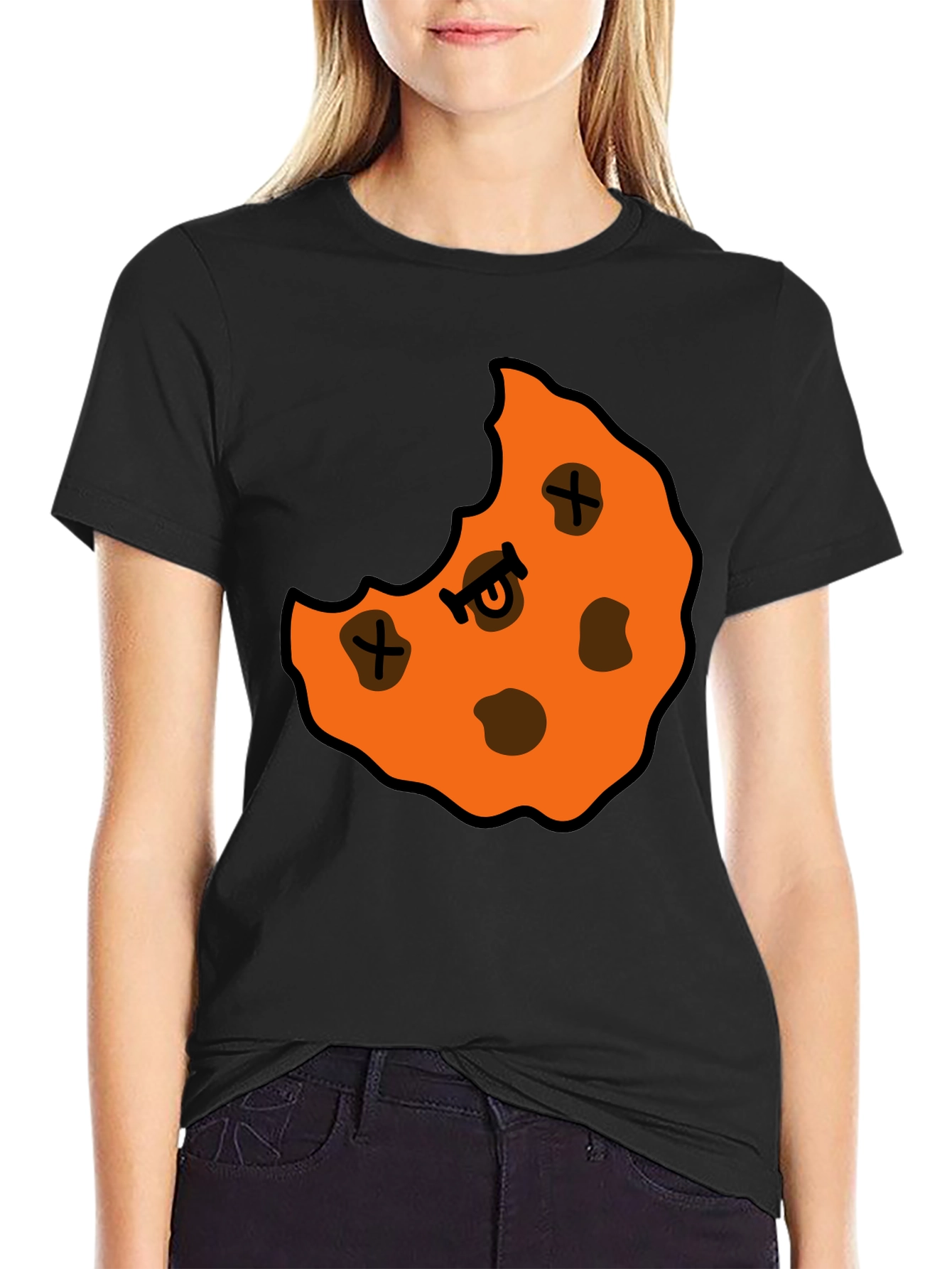 Cookie Monster Graphic Black T-Shirt