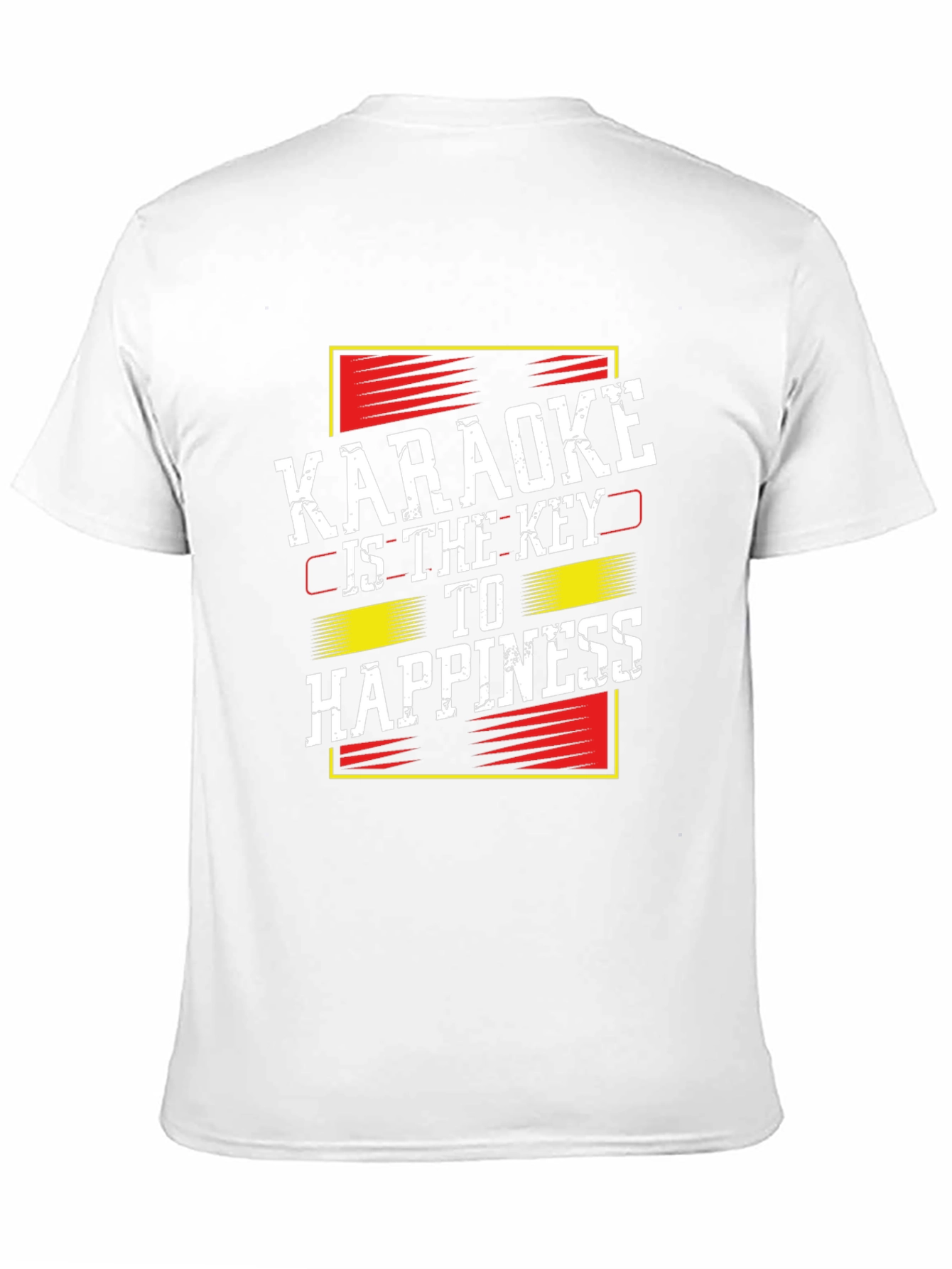 Karaoke is the Key to Happiness Black T-Shirt