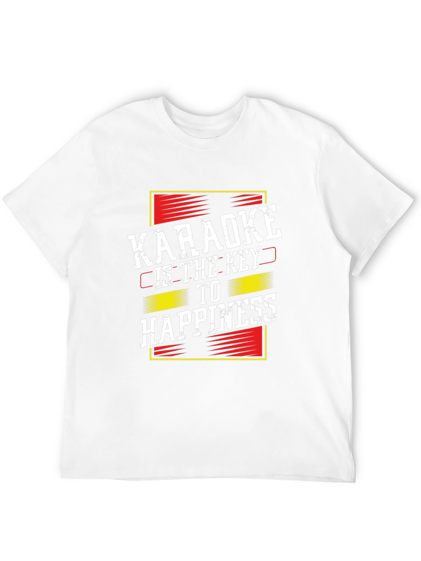 Karaoke is the Key to Happiness Black T-Shirt