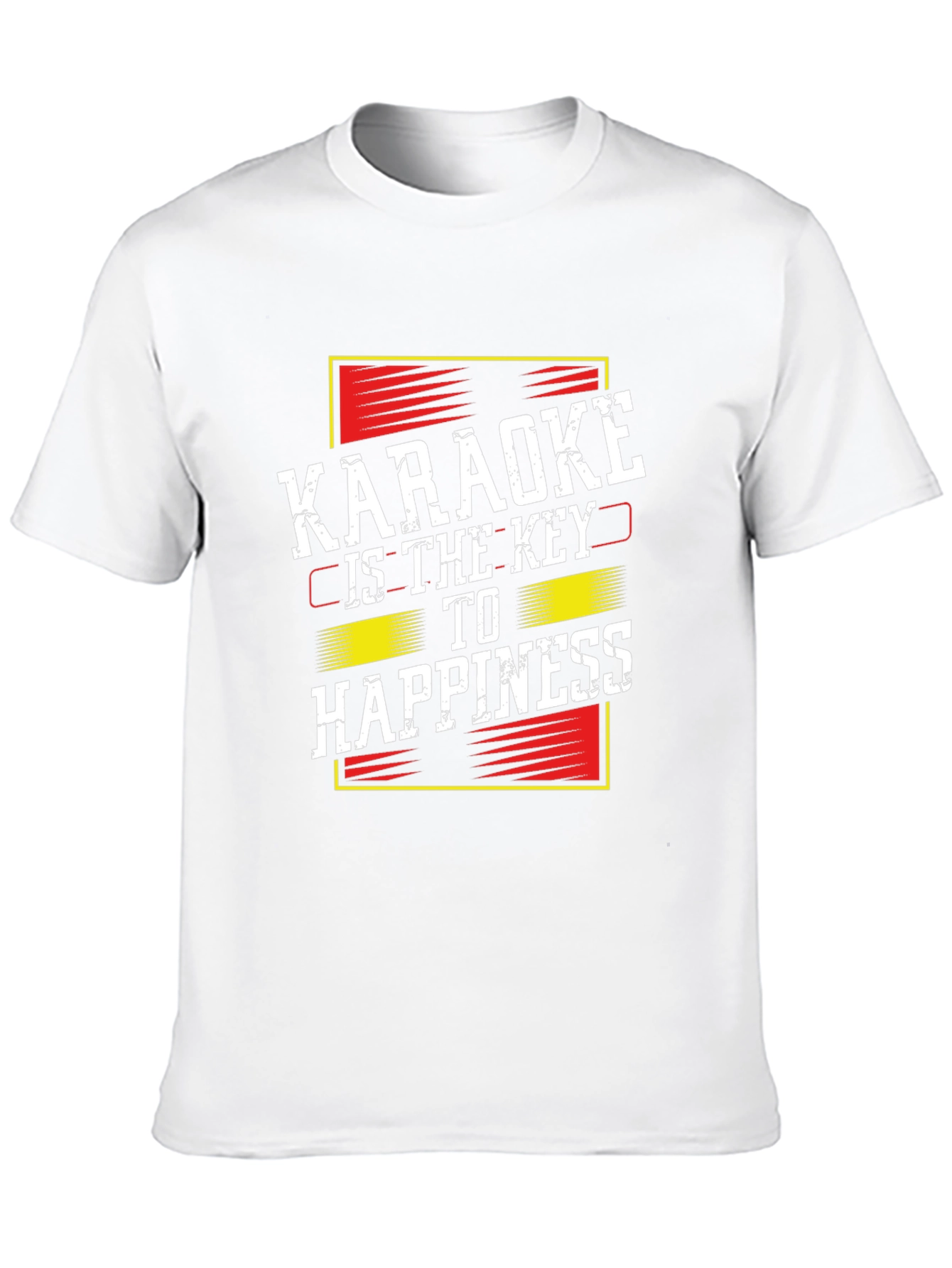 Karaoke is the Key to Happiness Black T-Shirt