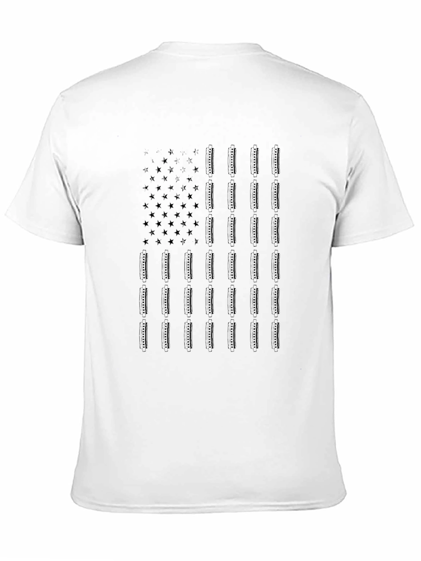 American Flag Tee - Black Patriotic Shirt