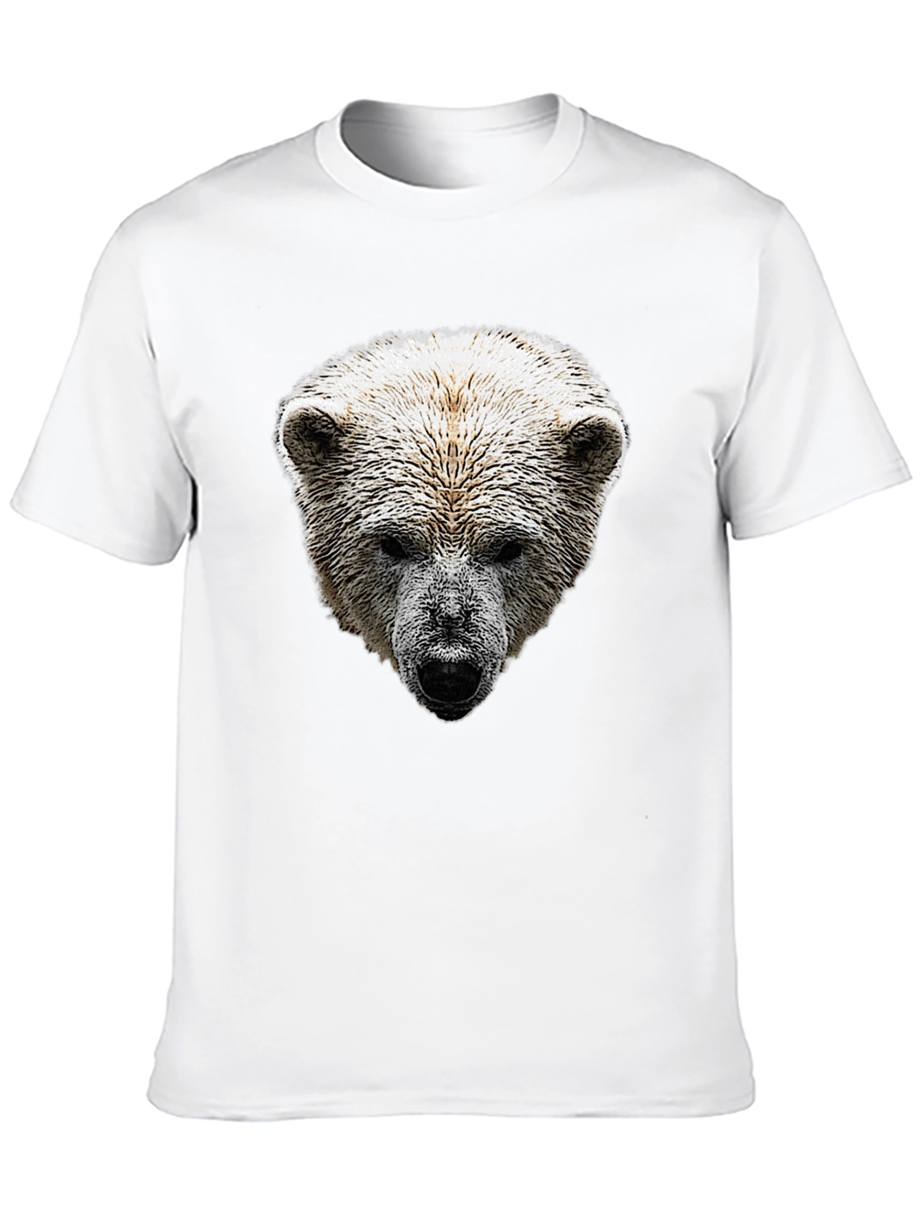 Bear Graphic Print Crew Neck T-Shirt