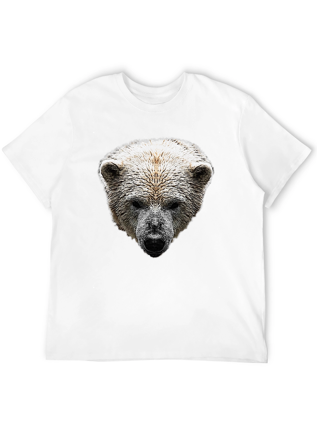 Bear Graphic Print Crew Neck T-Shirt