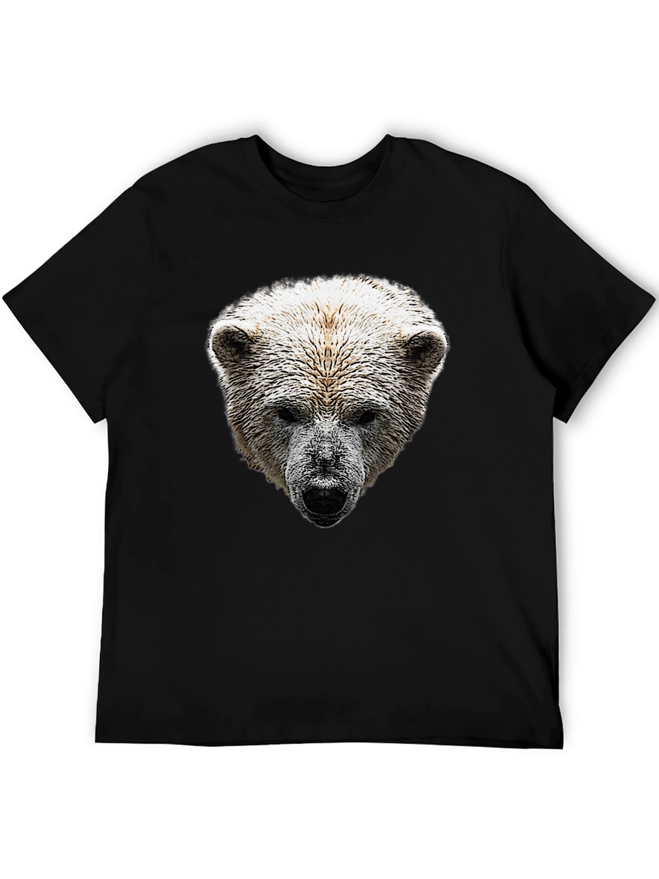 Bear Graphic Print Crew Neck T-Shirt