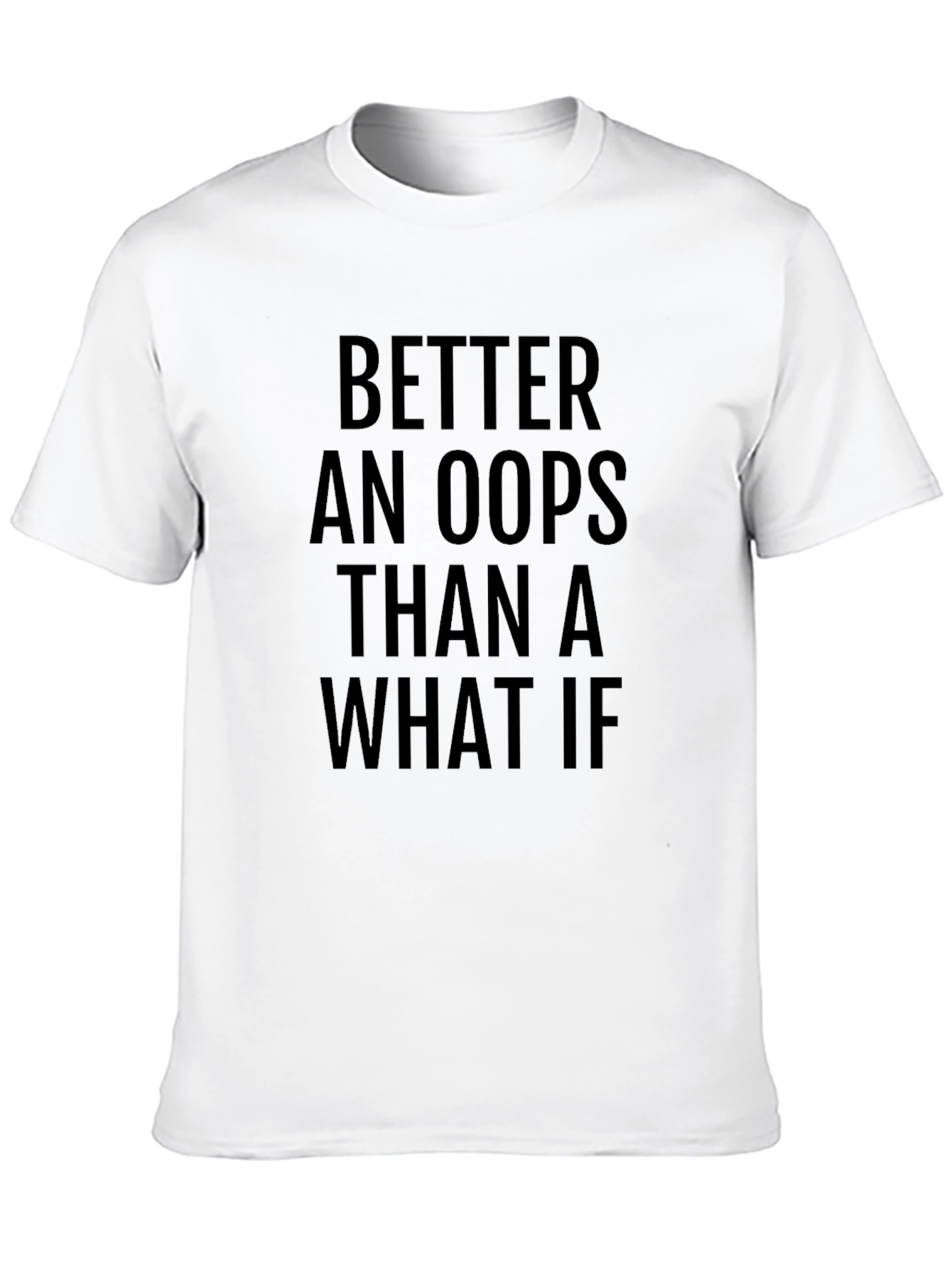 Oops vs. What If T-Shirt - Mens Graphic Tee