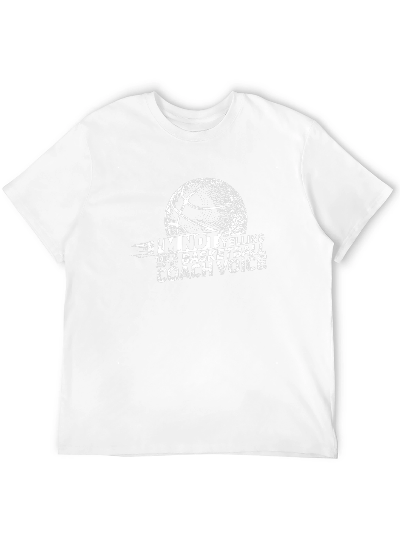 Basketball Coach Voice T-Shirt - Novelty Tee
