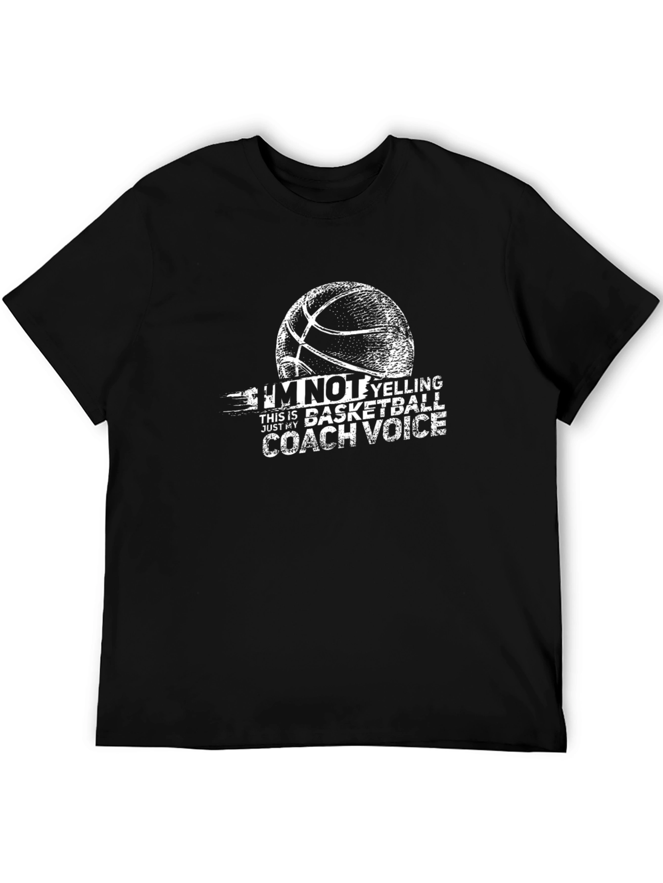 Basketball Coach Voice T-Shirt - Novelty Tee