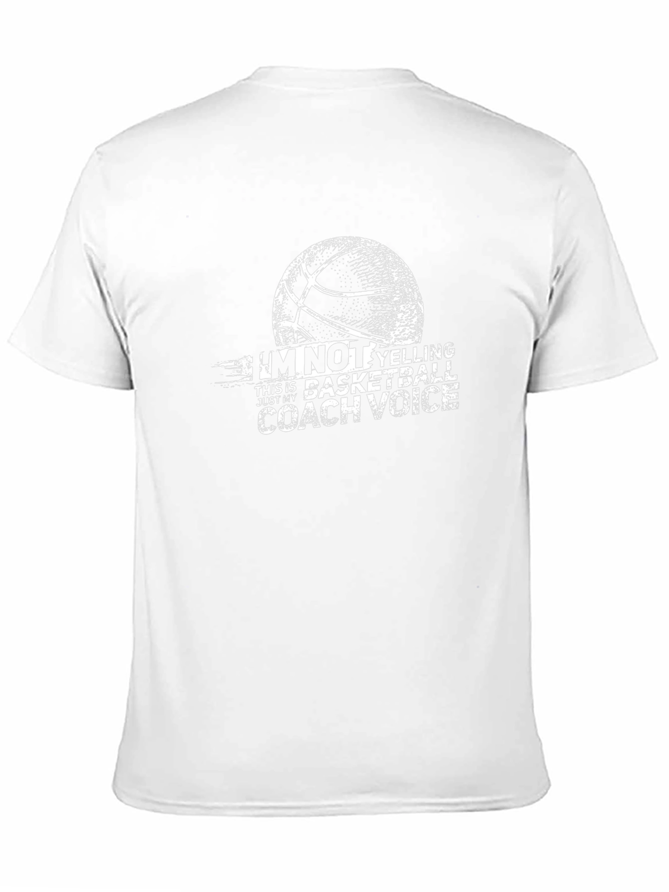 Basketball Coach Voice T-Shirt - Novelty Tee