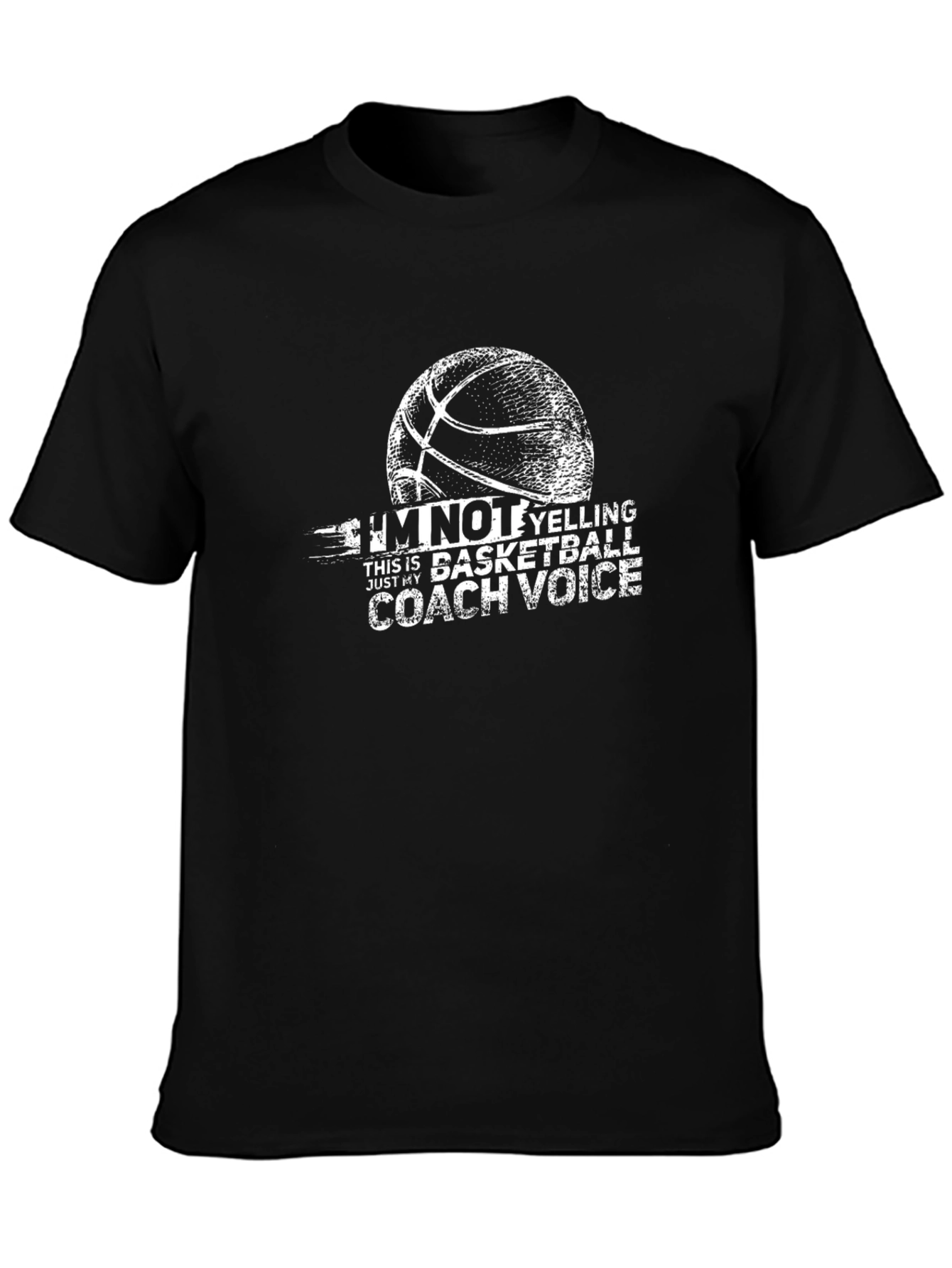 Basketball Coach Voice T-Shirt - Novelty Tee
